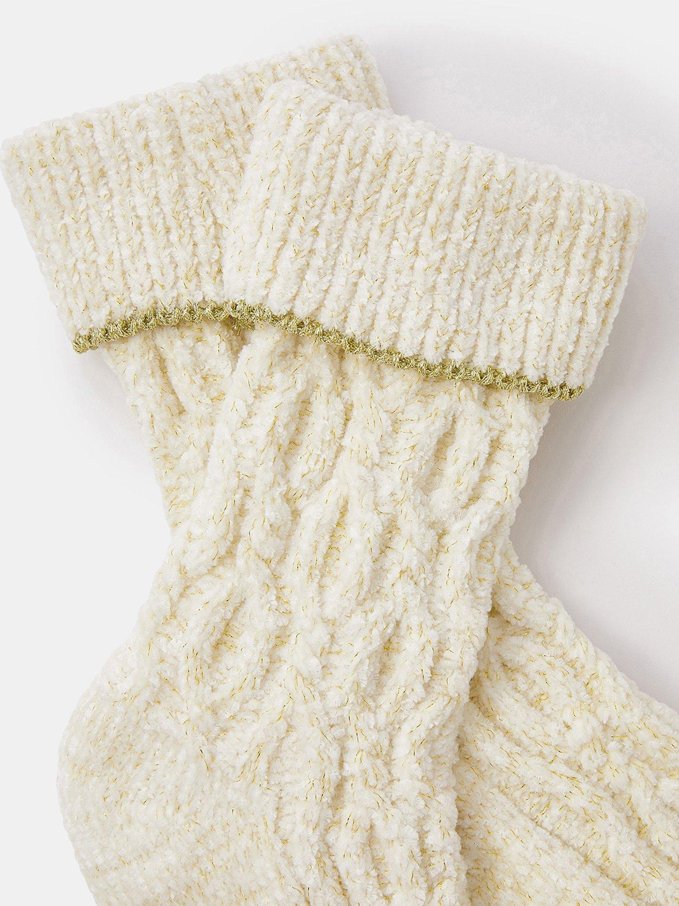 Image 3 of 3 of Accessorize Chenille Cable Knit Bed Socks