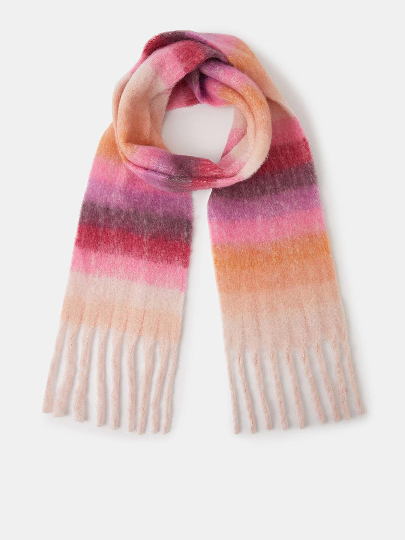 Accessorize Super Fluffy Stripe Scarf - Multi