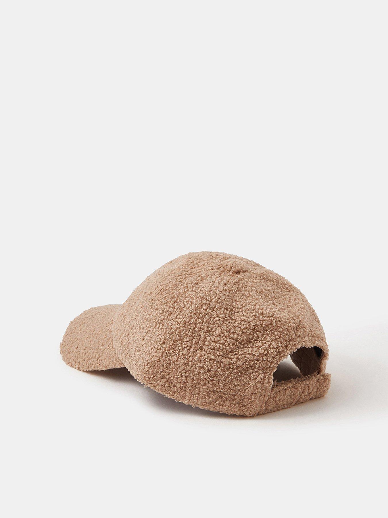 Image 3 of 4 of Accessorize Borg Baseball Cap - Brown