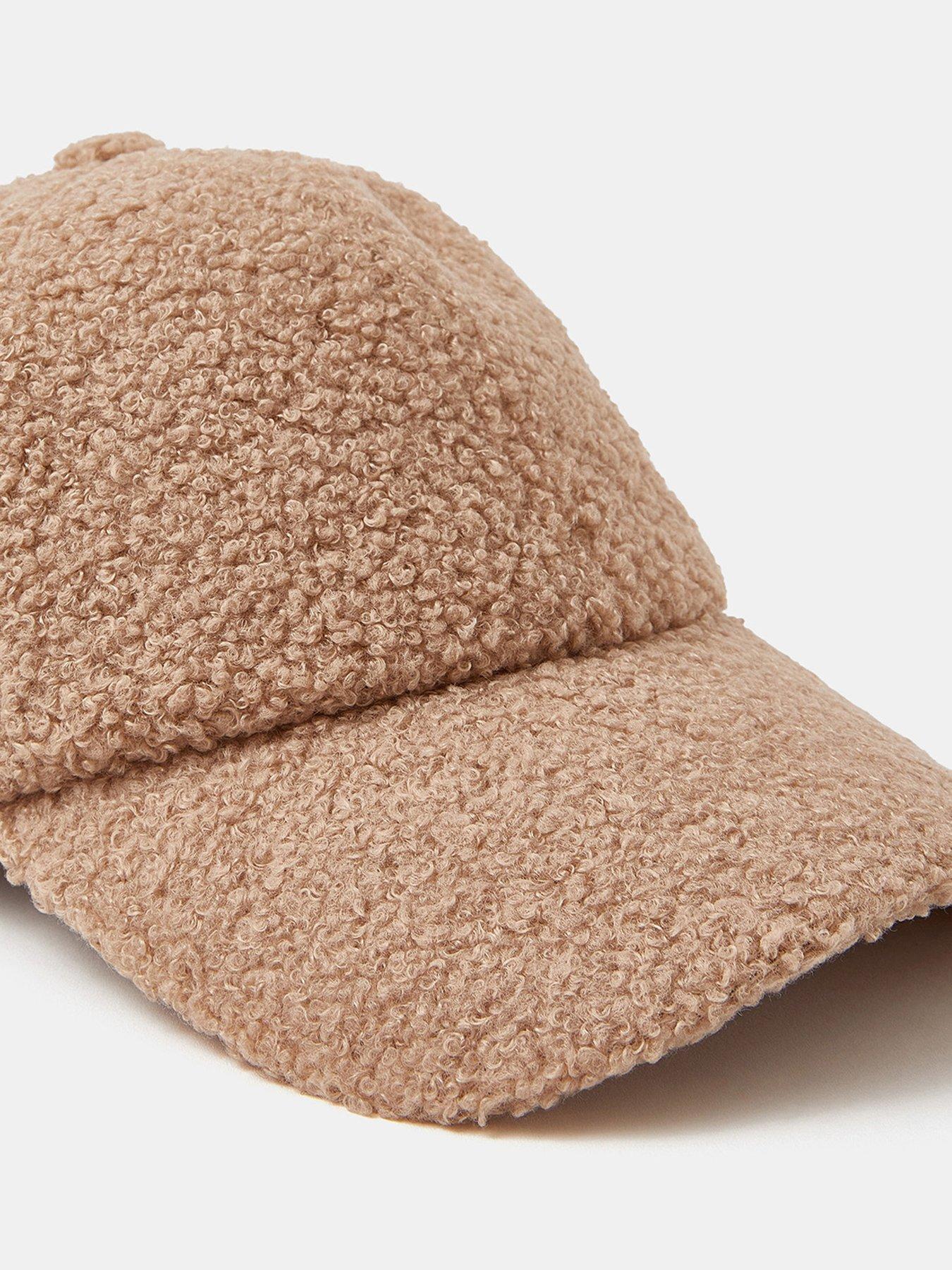 Image 4 of 4 of Accessorize Borg Baseball Cap - Brown