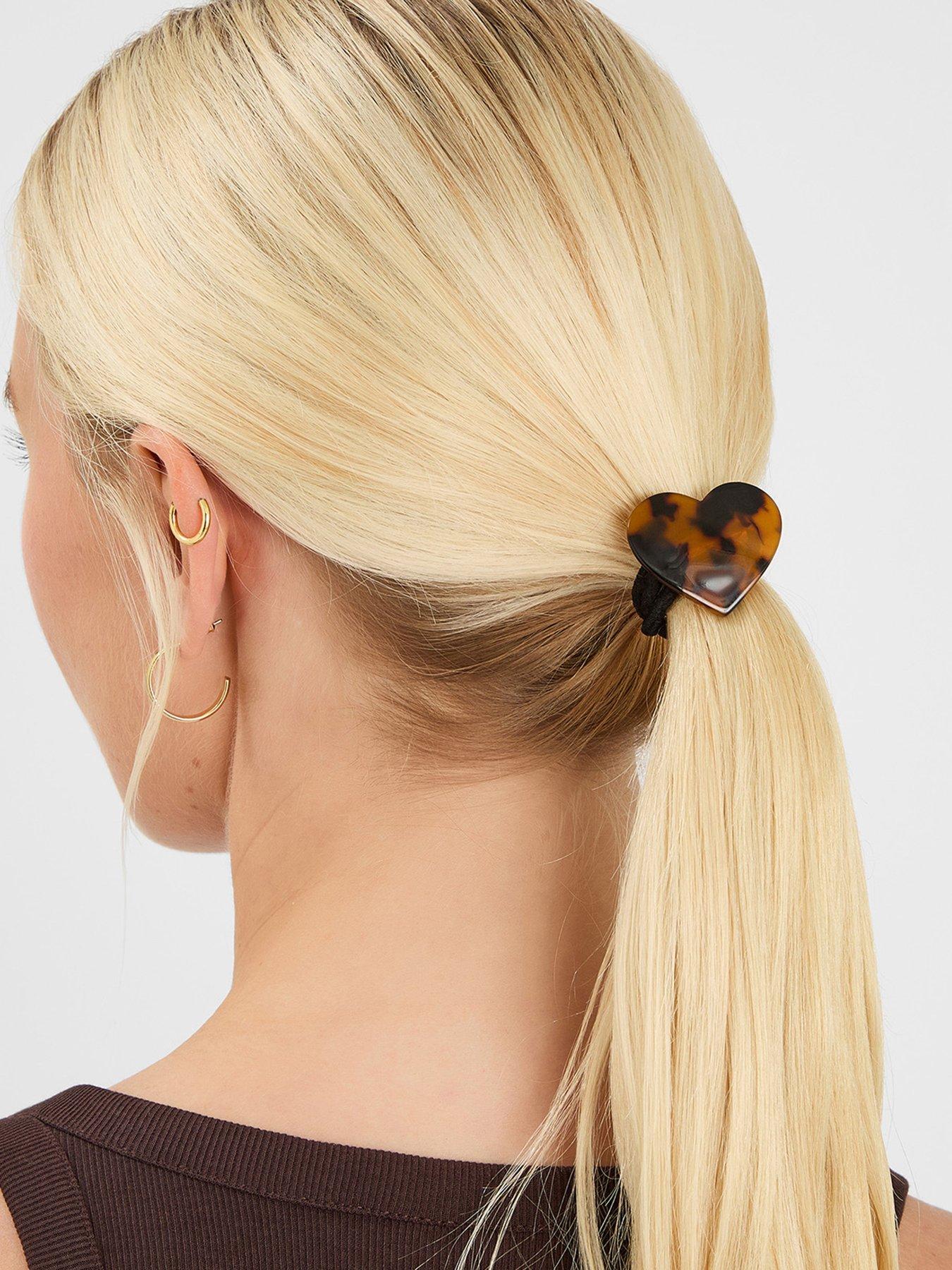 Image 2 of 3 of Accessorize 2-pack Heart Hair Bands