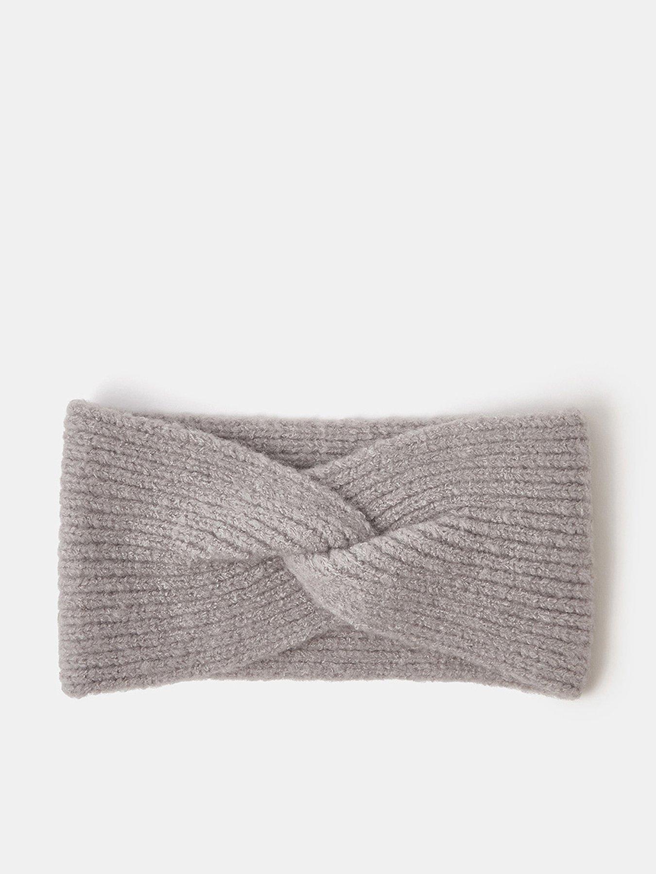 Image 1 of 3 of Accessorize Soft Knit Bando Headband - Grey