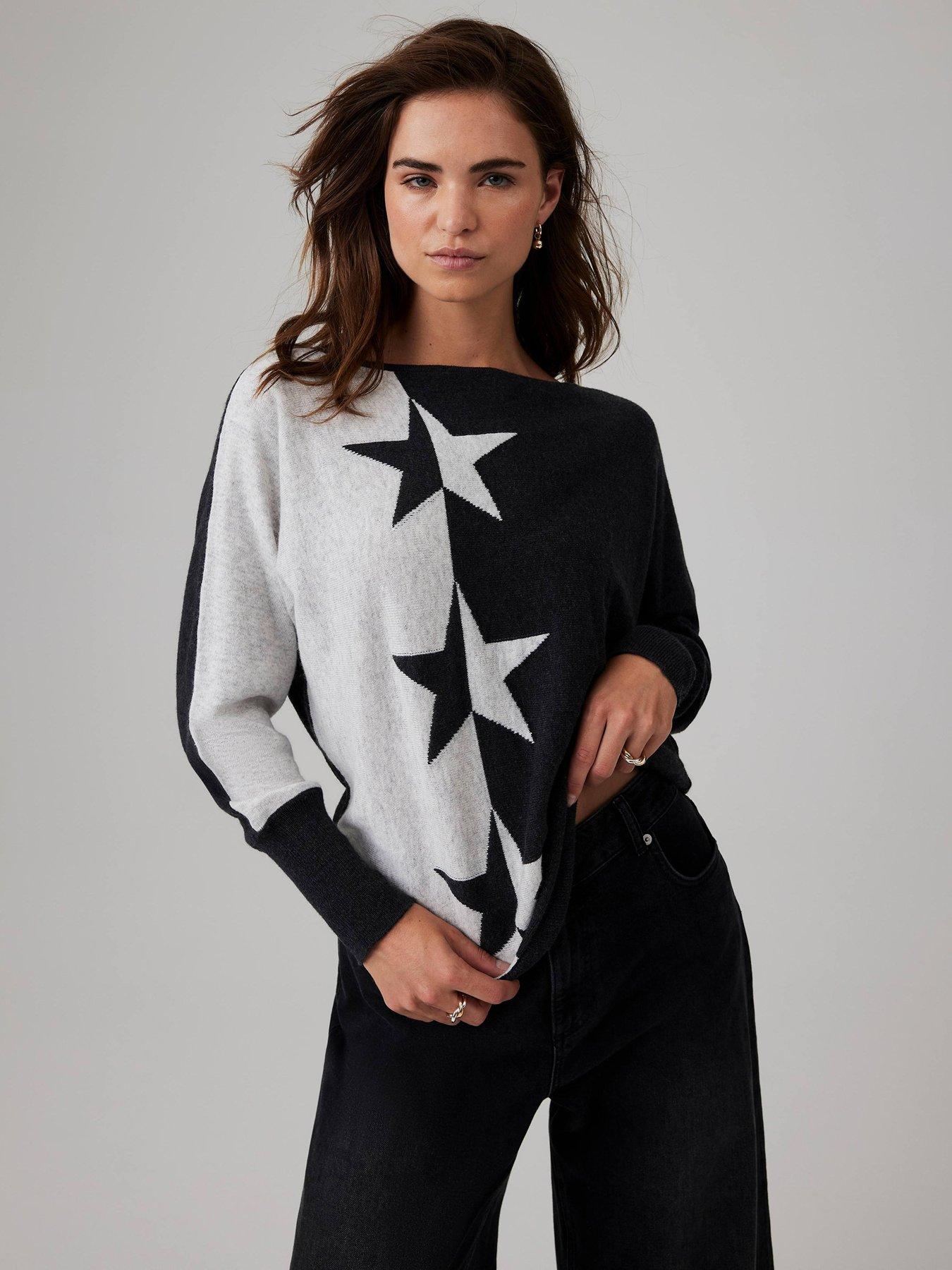 undefined Star Batwing Jumper - Grey