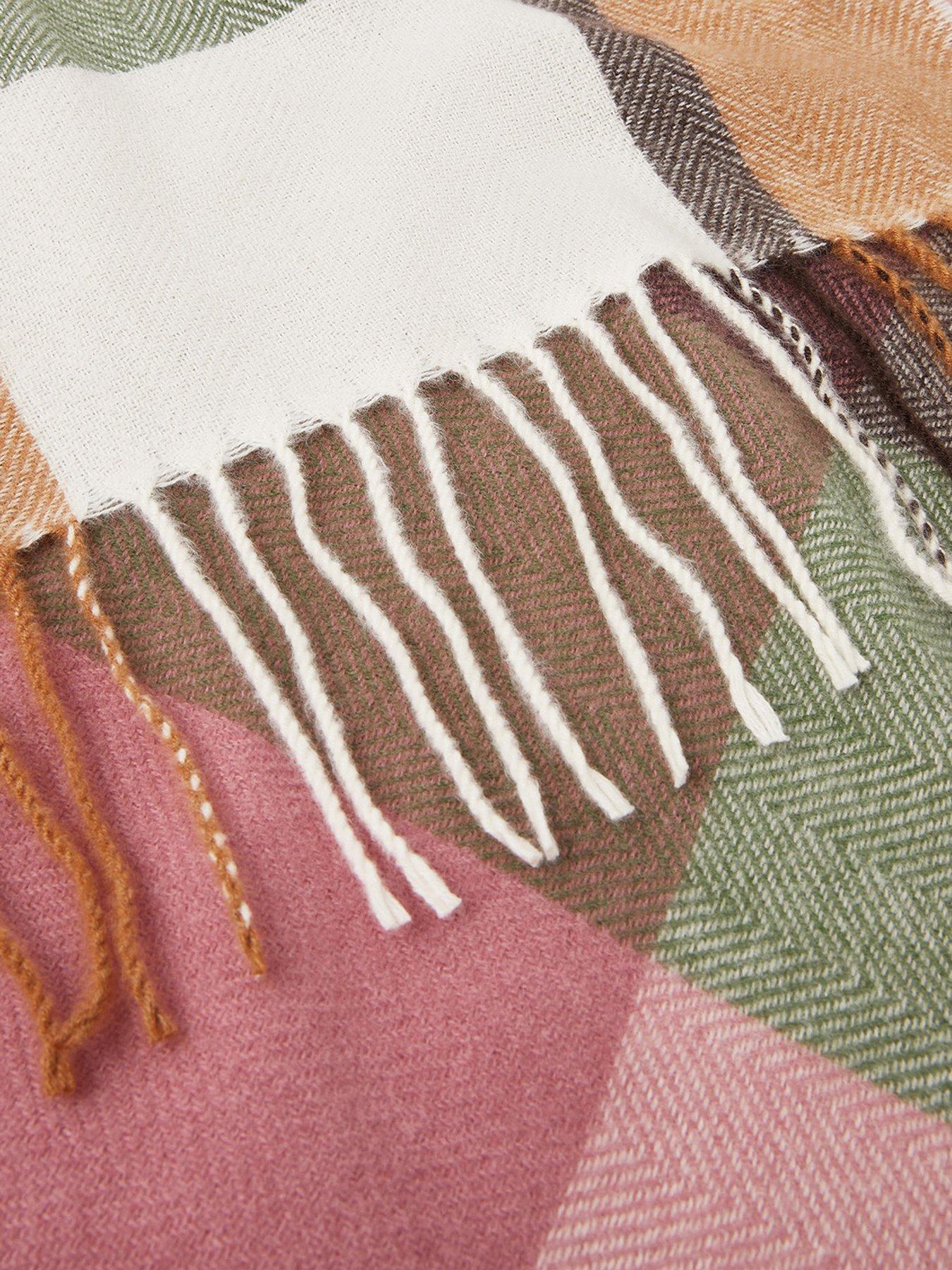 Image 3 of 3 of Accessorize Check Print Blanket Scarf - Multi