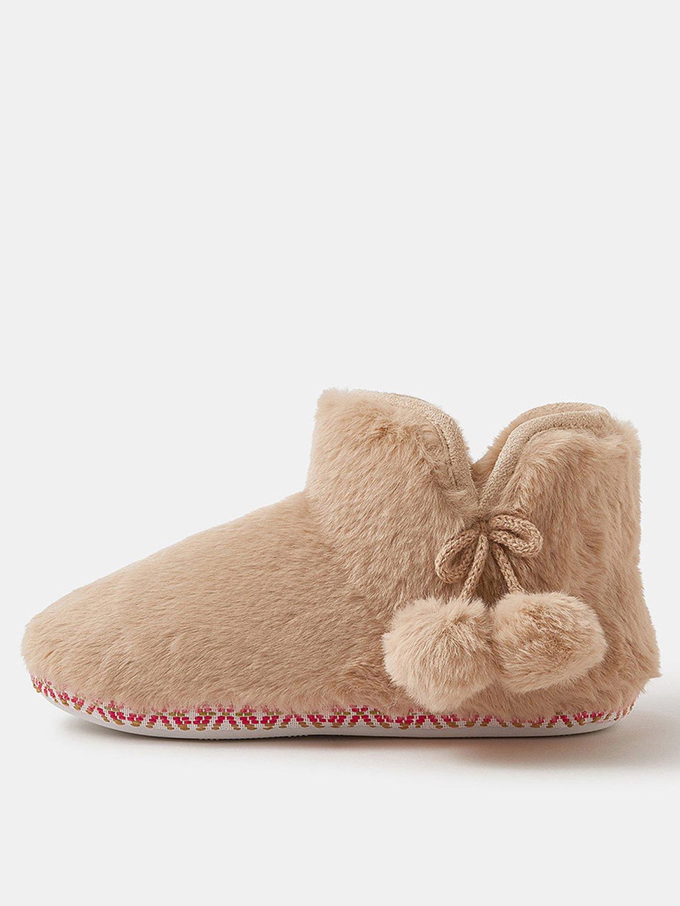 undefined Fluffy Braided Slipper Boots