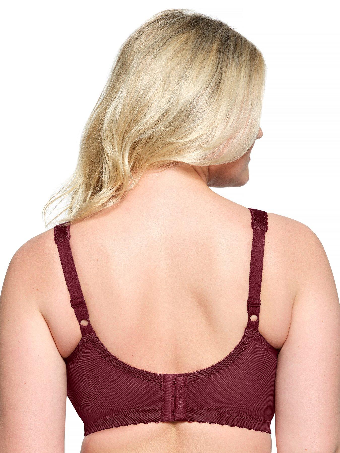  image of glamorise-1000-magic-lift-bra-burgundy
