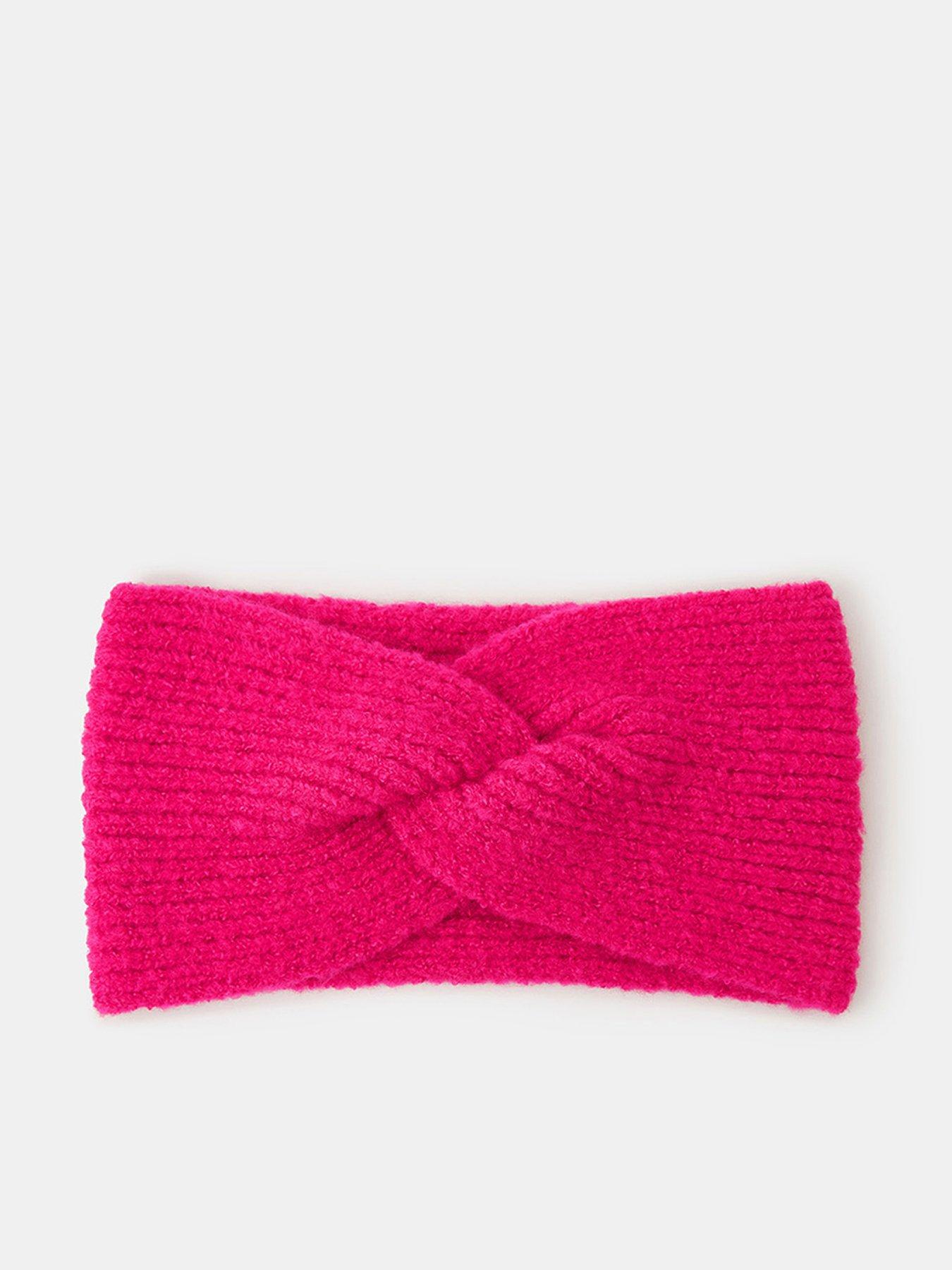 Image 1 of 3 of Accessorize Soft Knit Bando Headband - Pink