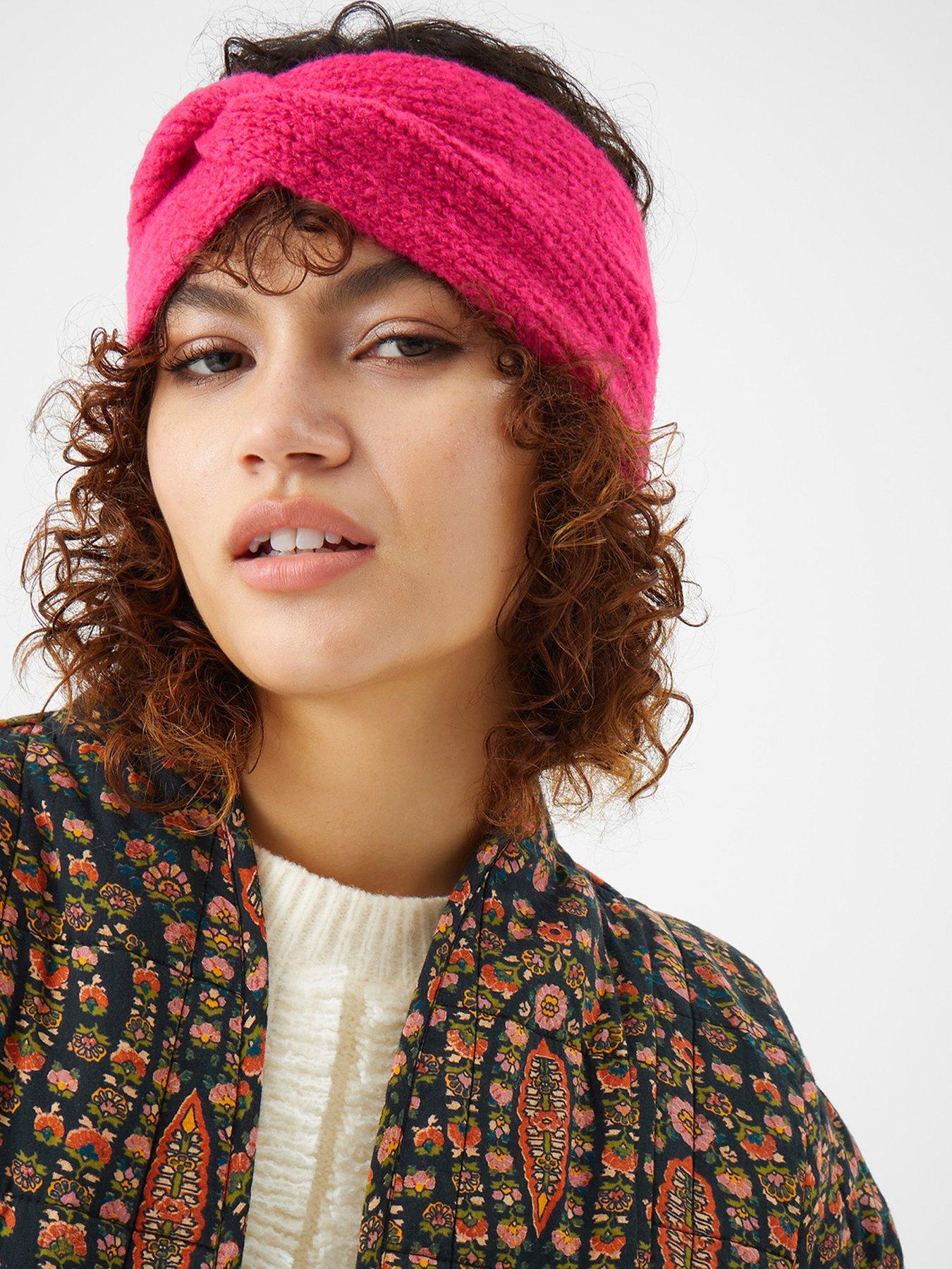 Image 2 of 3 of Accessorize Soft Knit Bando Headband - Pink