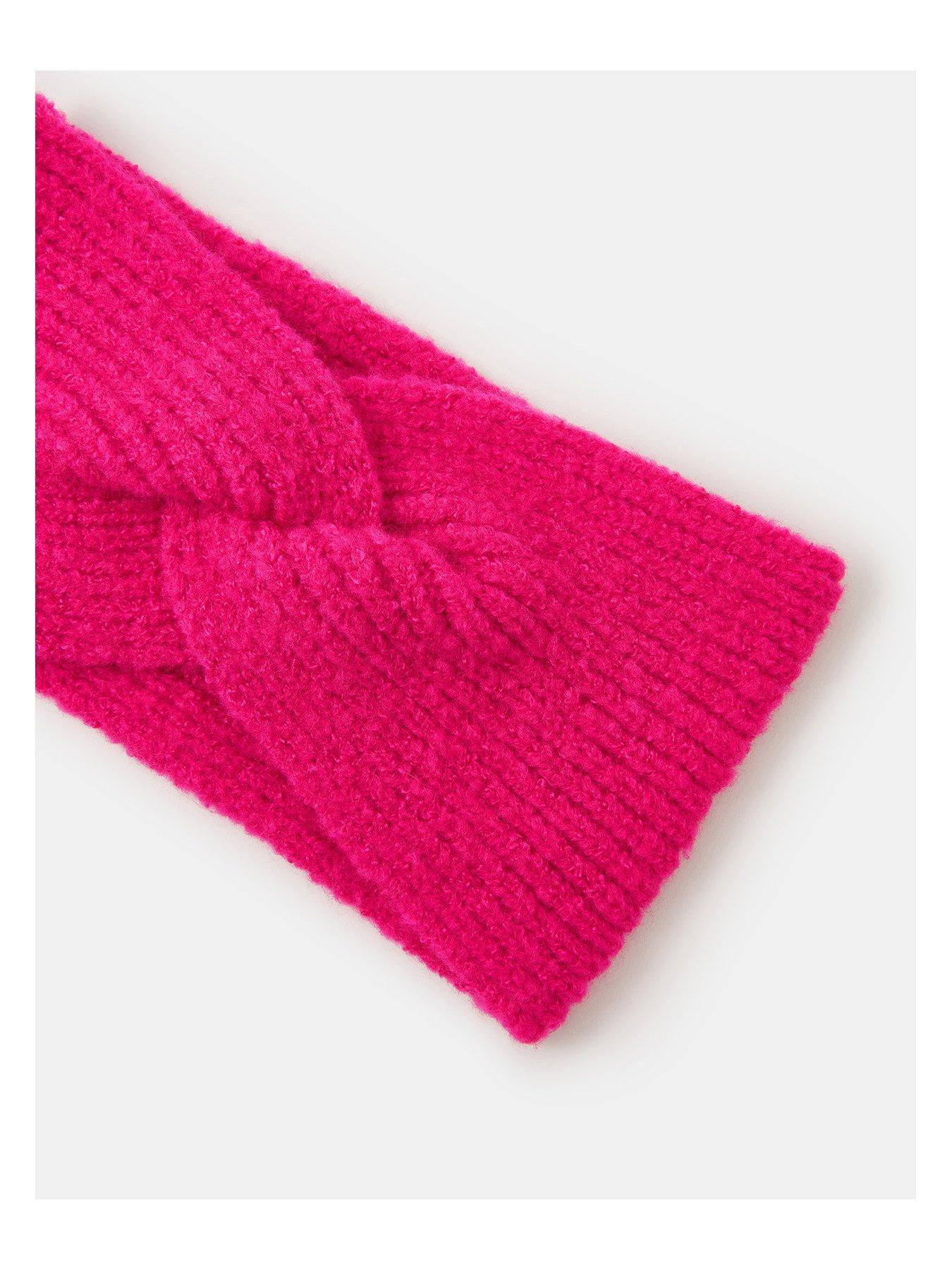 Image 3 of 3 of Accessorize Soft Knit Bando Headband - Pink