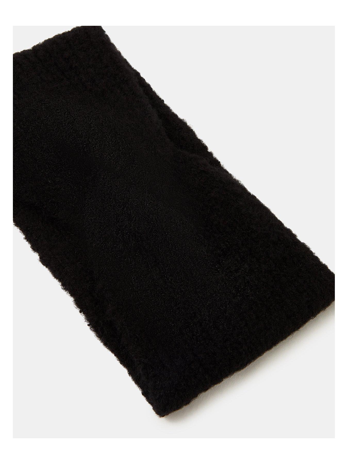 Image 3 of 3 of Accessorize Soft Knit Bando Headband - Black