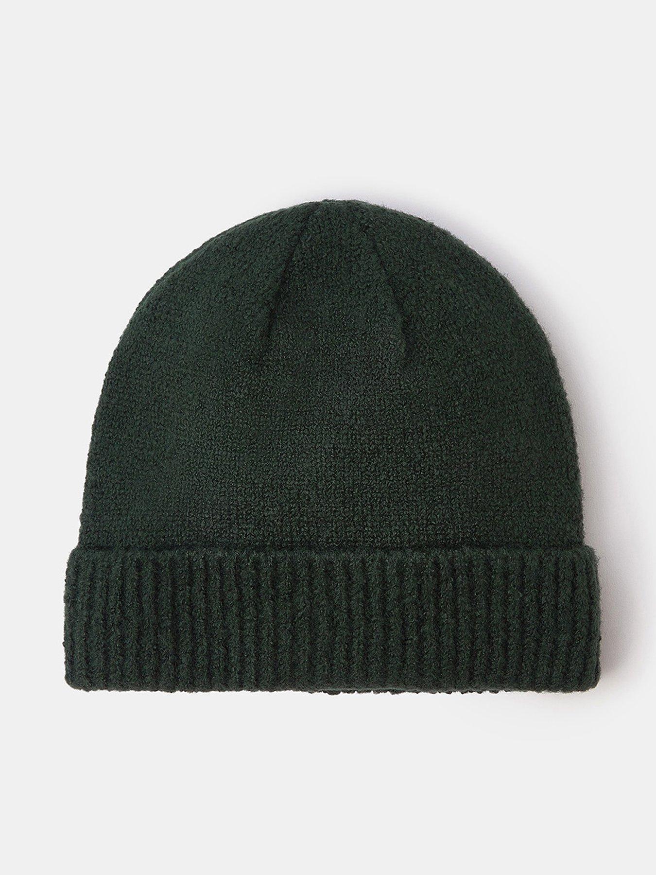 Image 1 of 3 of Accessorize Plain Beanie Hat - Black