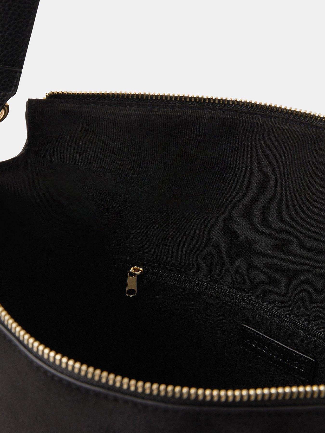  image of accessorize-large-slouchy-suedette-handbag-black