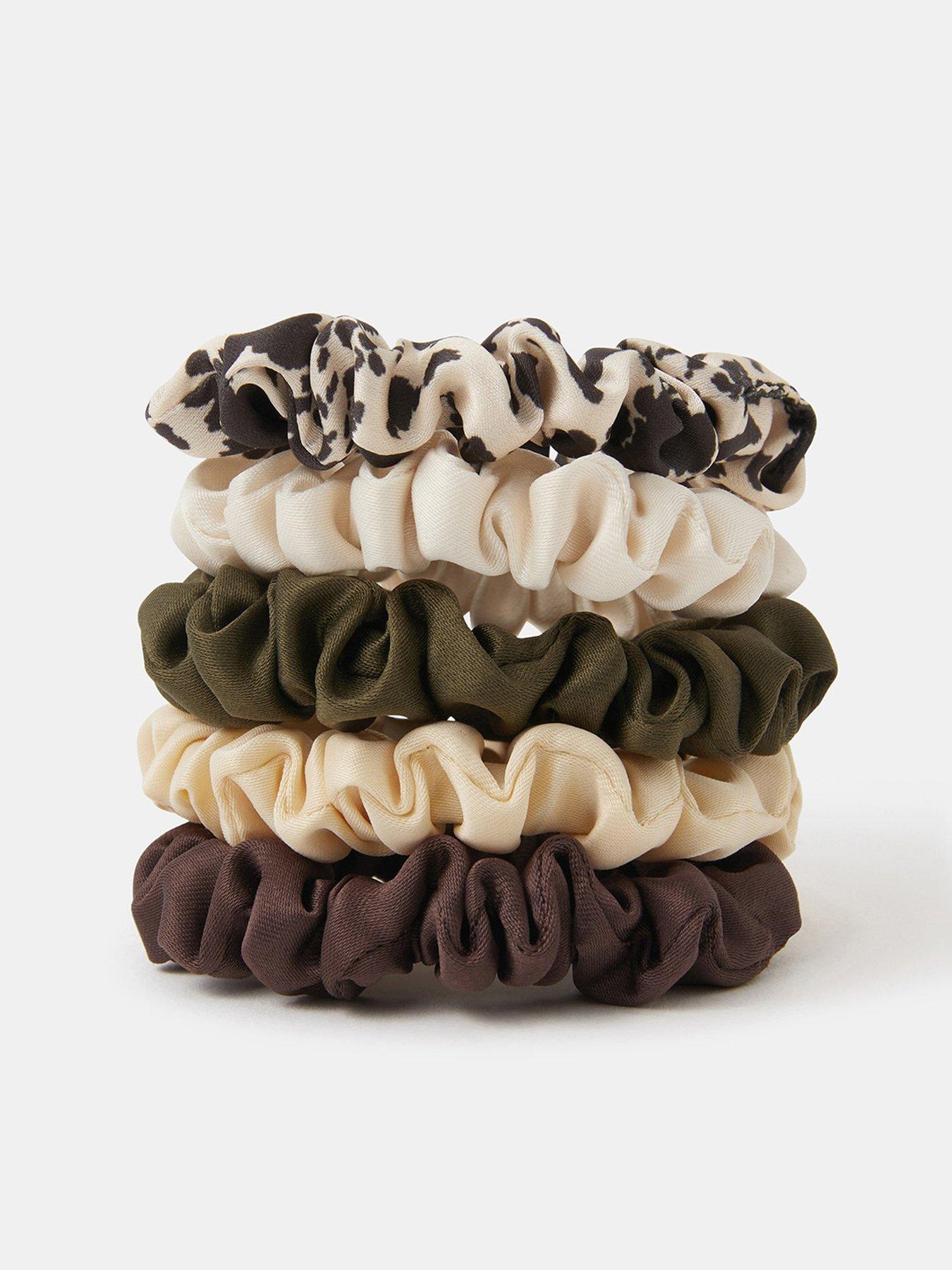 Image 3 of 3 of Accessorize 5-pack Mix Skinny Hair Scrunchies