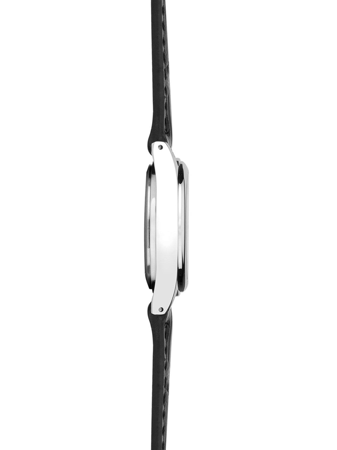Image 5 of 6 of Sekonda Womens Evans Black Leather Strap with White Dial Analogue Watch