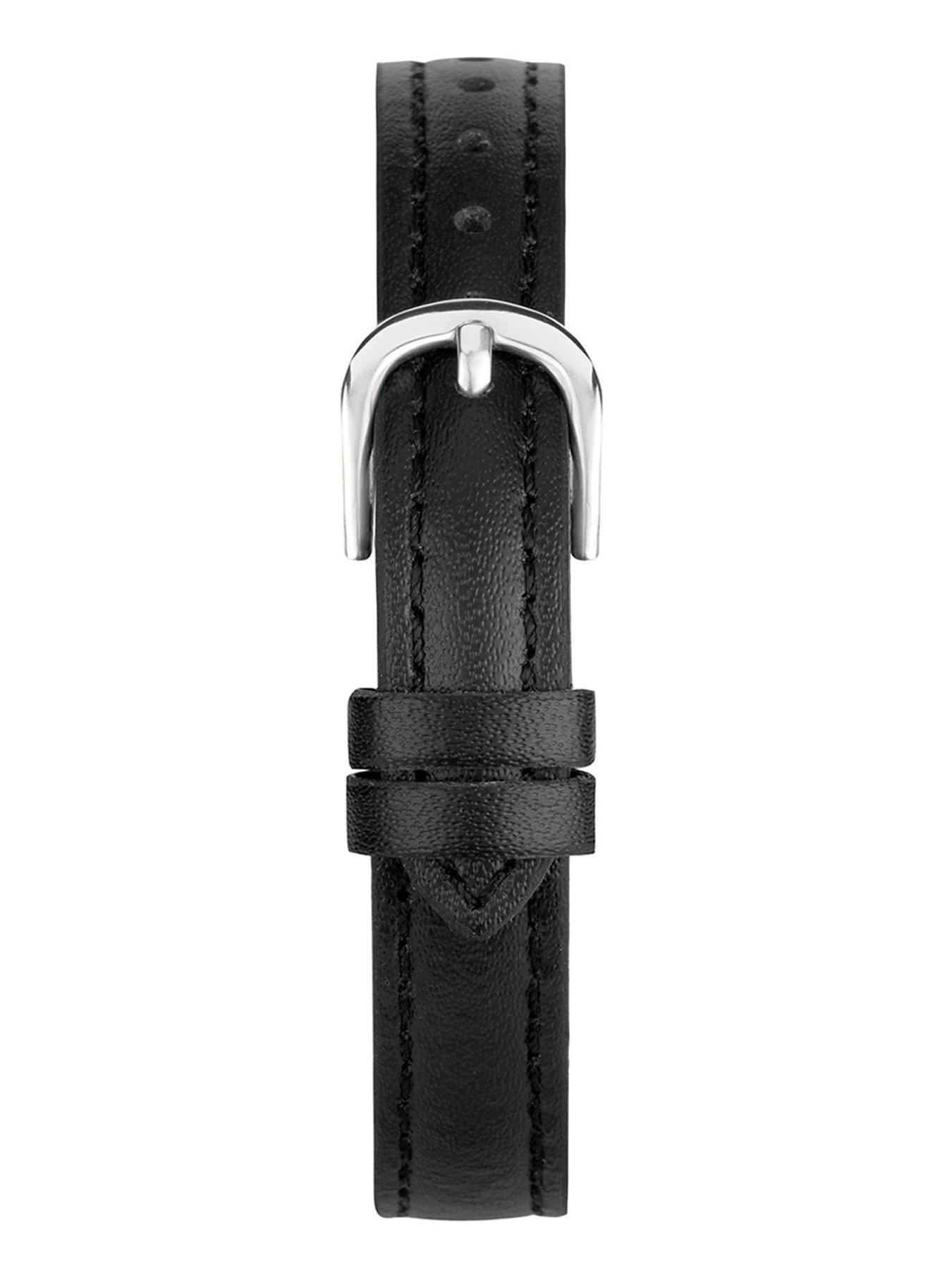 Image 6 of 6 of Sekonda Womens Evans Black Leather Strap with White Dial Analogue Watch