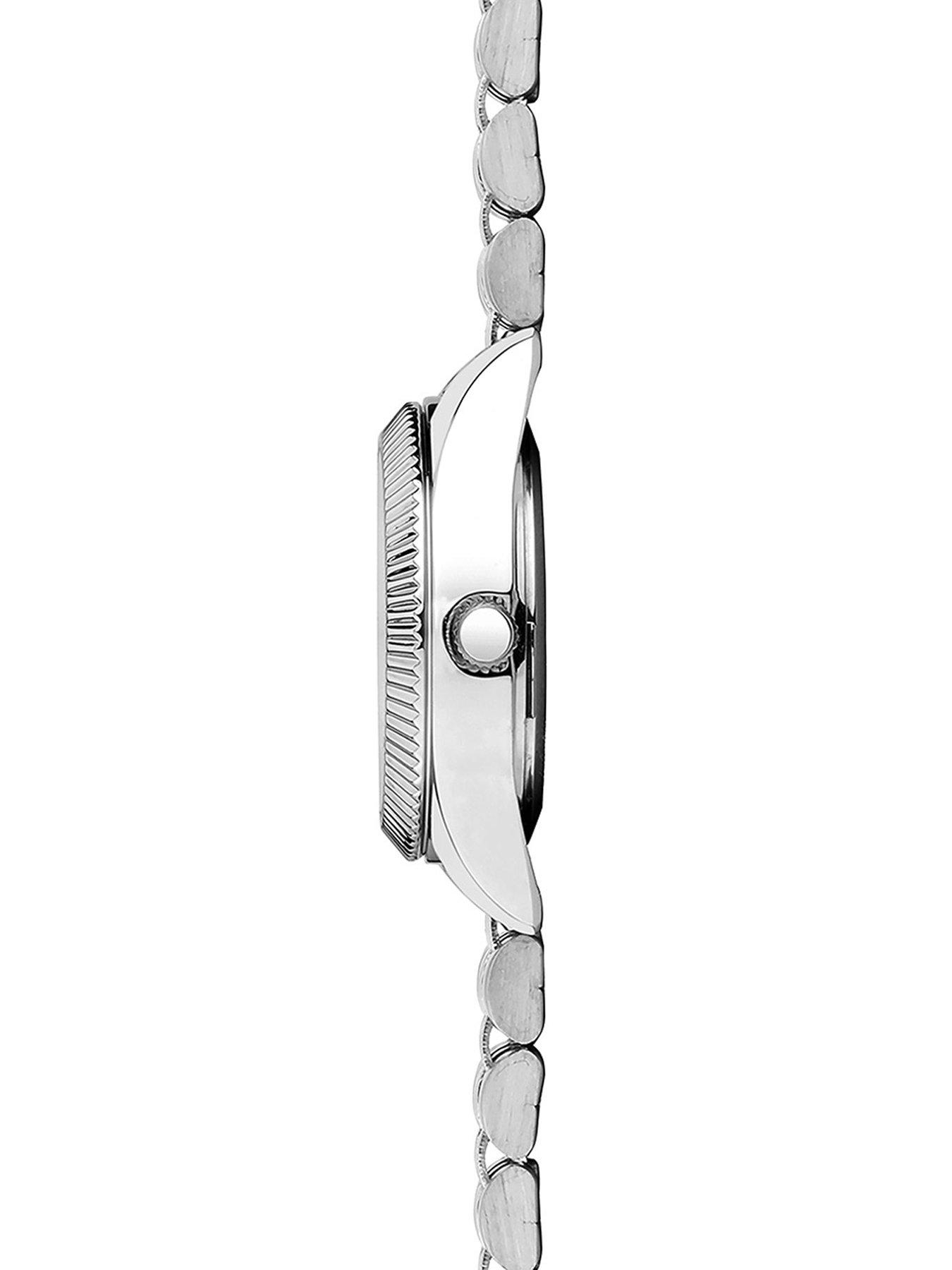 Image 4 of 6 of Sekonda Womens Francis Silver Stainless Steel Bracelet with Blue Dial Analogue Watch