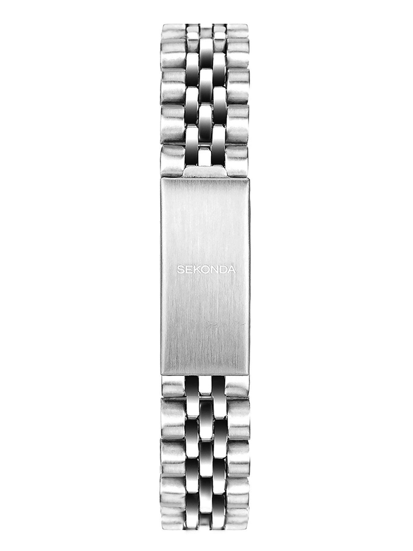 Image 6 of 6 of Sekonda Womens Francis Silver Stainless Steel Bracelet with Blue Dial Analogue Watch