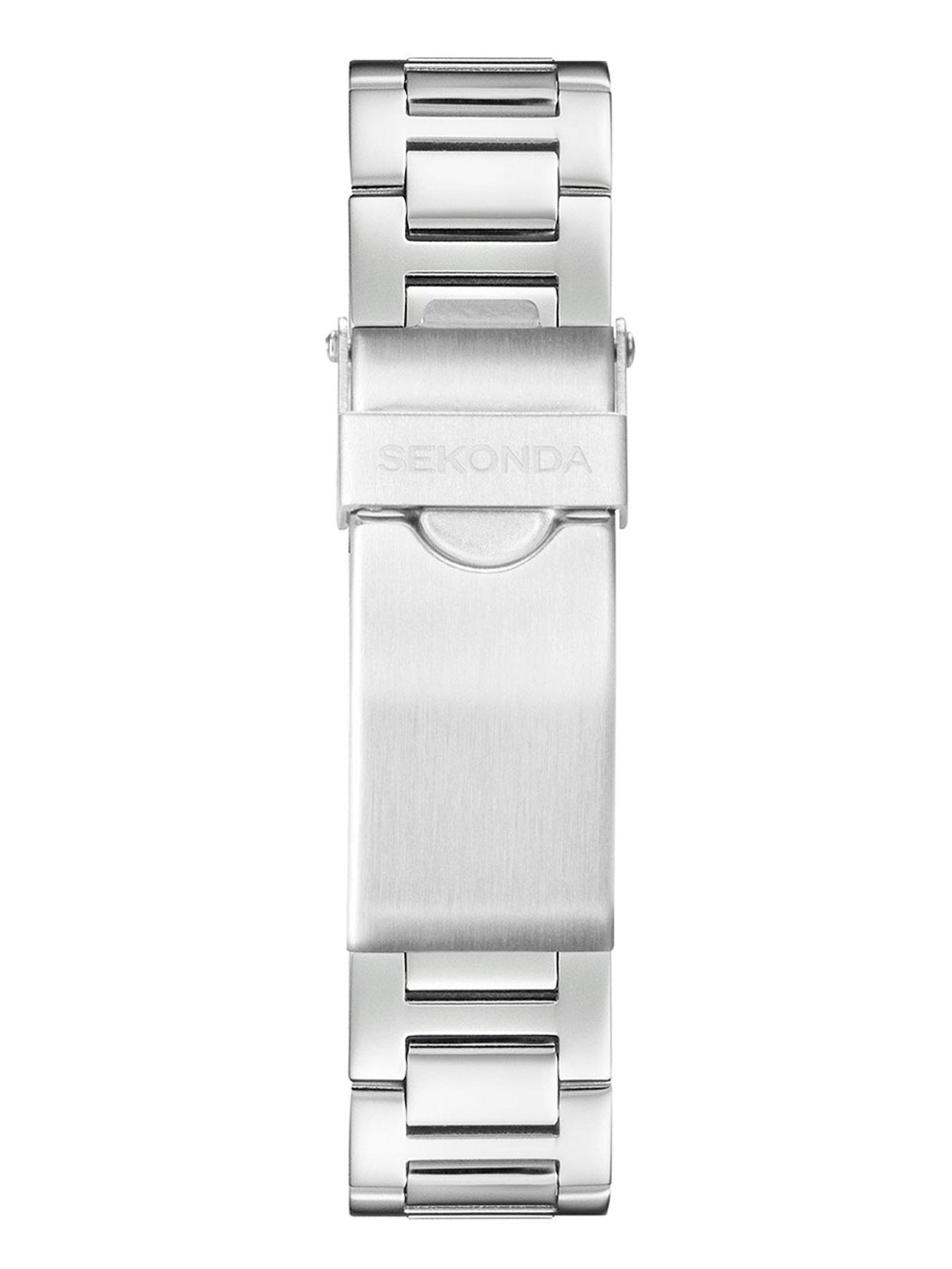 Image 6 of 6 of Sekonda Womens Octaire Silver Stainless Steel Bracelet with Pink Dial Analogue Watch