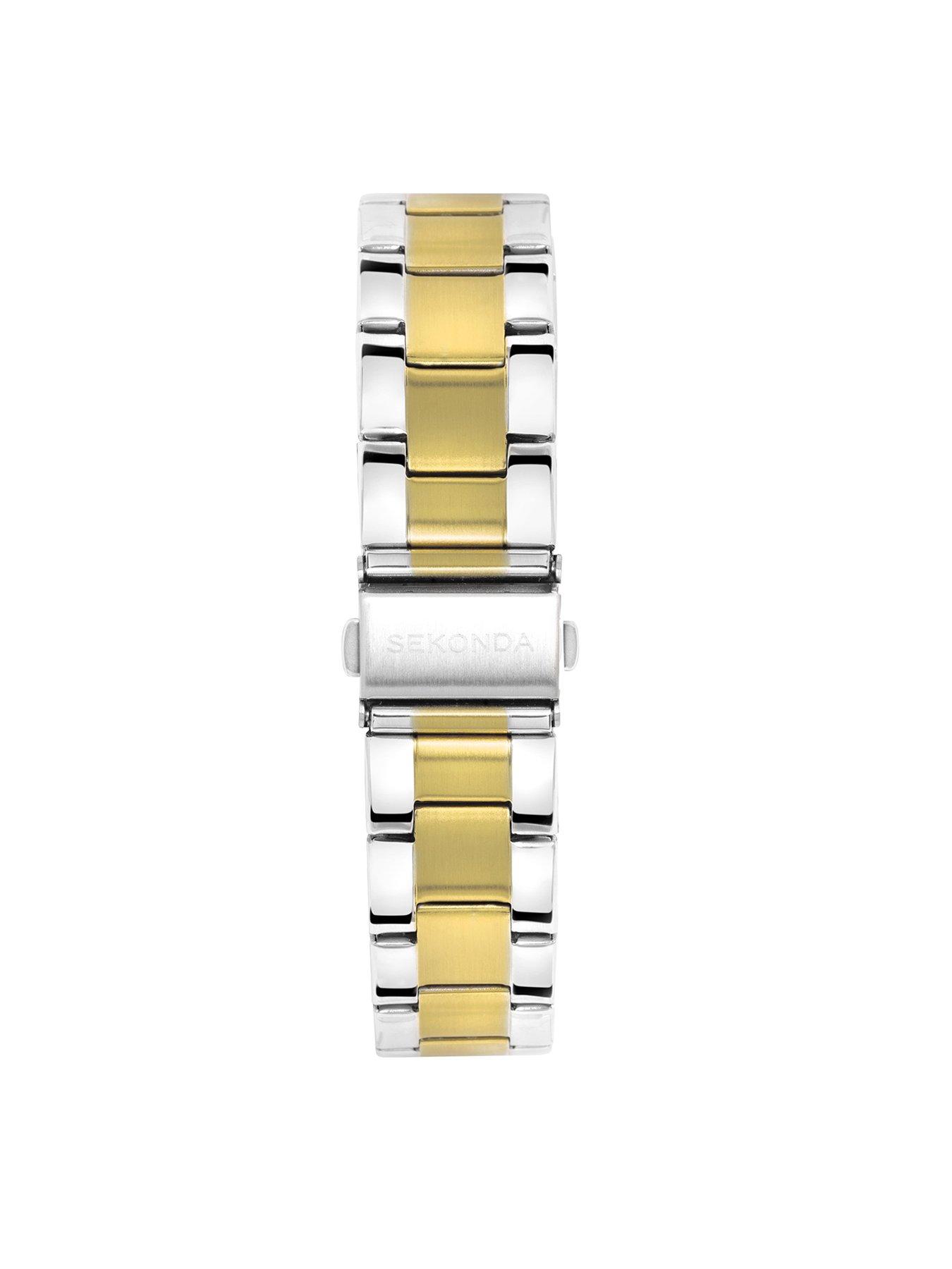 Image 6 of 6 of Sekonda Womens Taylor Two Tone Stainless Steel Bracelet with Silver Dial Analogue Watch