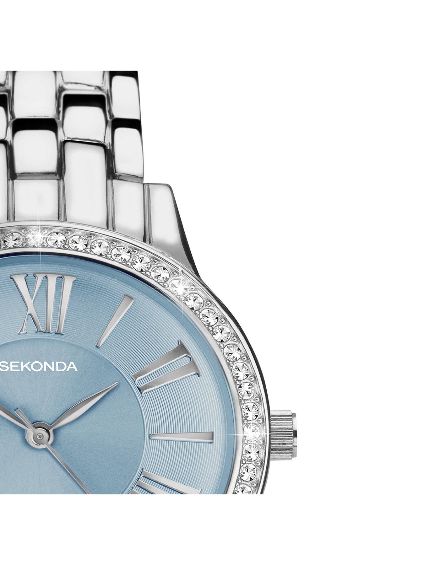 Image 2 of 6 of Sekonda Womens Charlotte Silver Alloy Bracelet with Light Blue Dial Analogue Watch