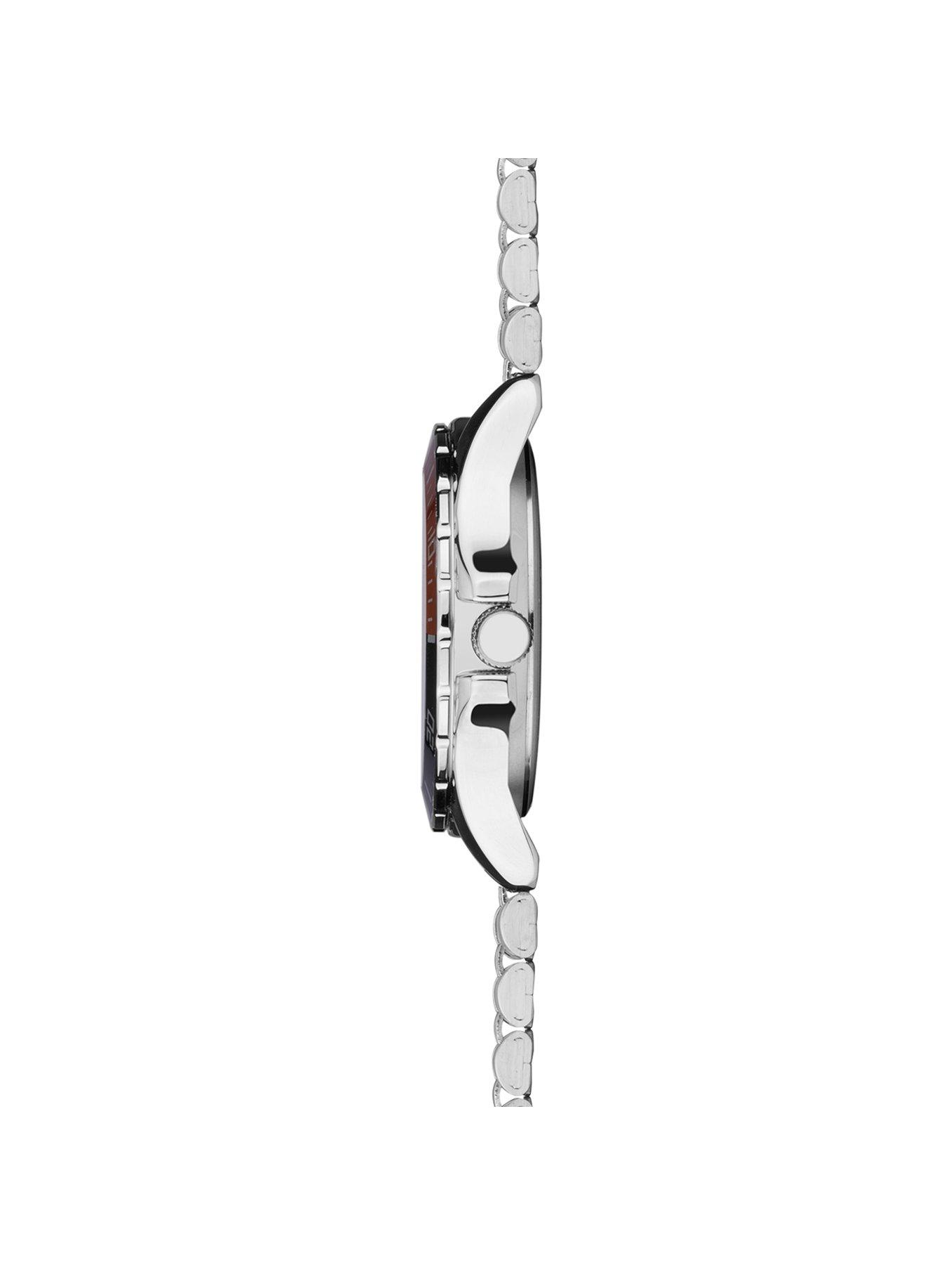 Image 4 of 6 of Sekonda Womens Balearic Silver Stainless Steel Bracelet with Blue Dial Analogue Smartwatch