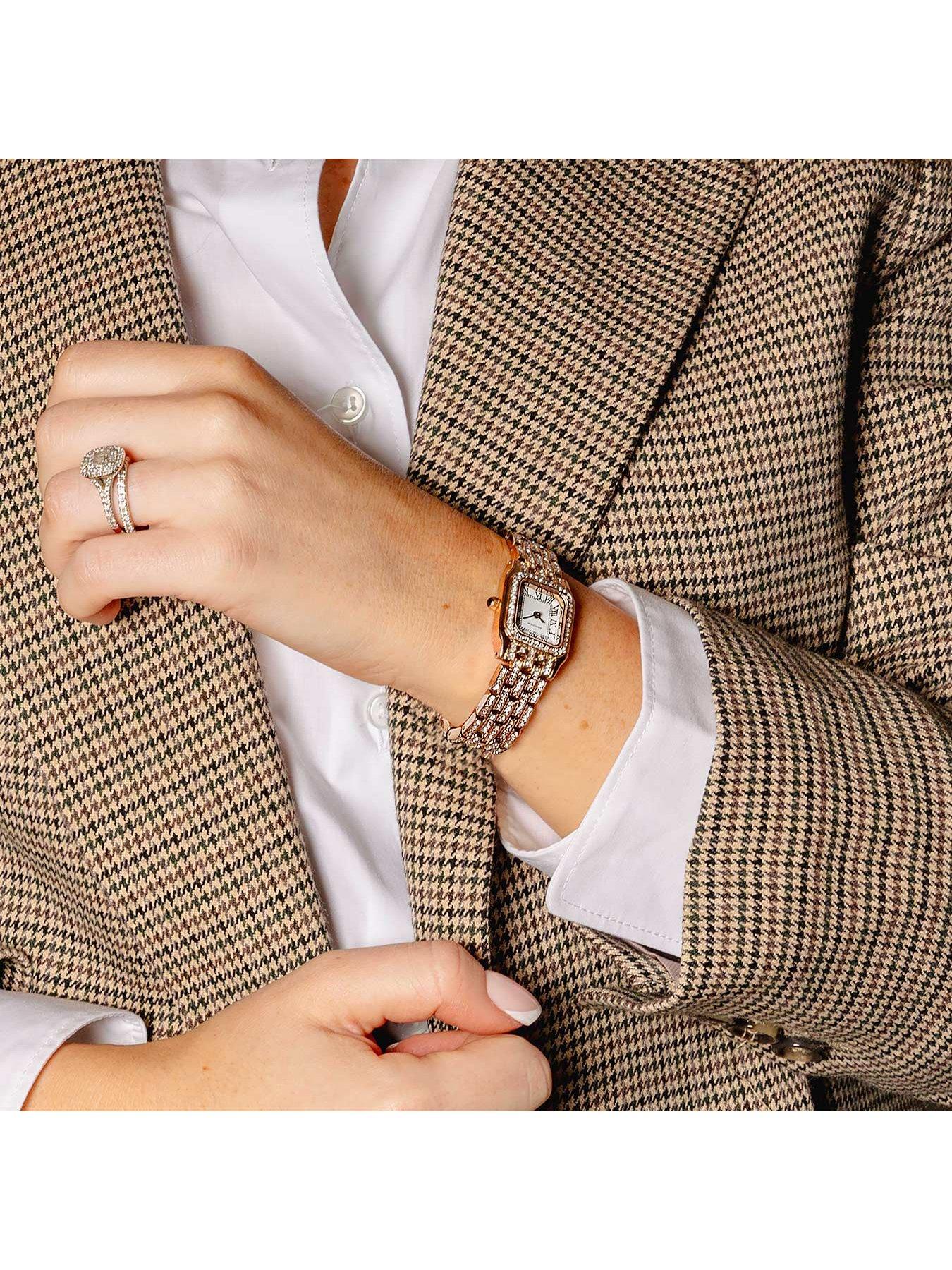 Image 7 of 7 of Sekonda Womens Monica Rose Gold Alloy Bracelet with White Dial Analogue Smartwatch