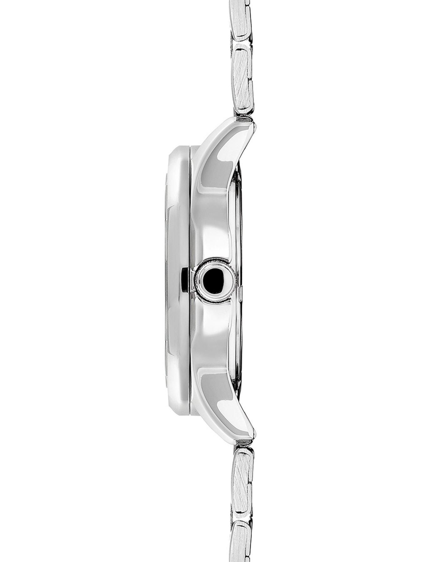 Image 4 of 6 of Sekonda Mens Octaire Silver Stainless Steel Bracelet with Blue Dial Analogue Watch