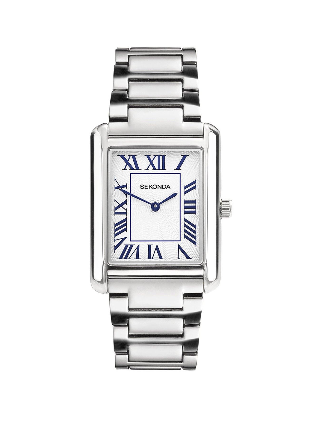 Image 1 of 6 of Sekonda Mens Clement Silver Alloy Bracelet with White Dial Analogue Watch