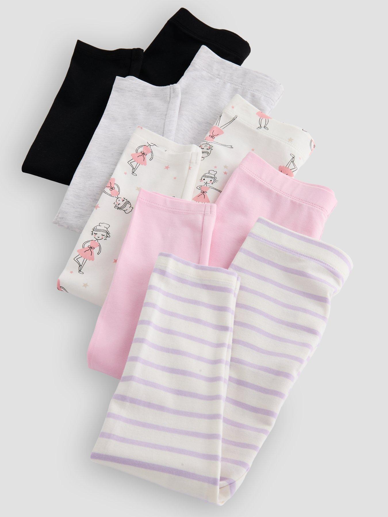 Image 4 of 6 of The Very Collection Girls 5 Pack Leggings - Multi