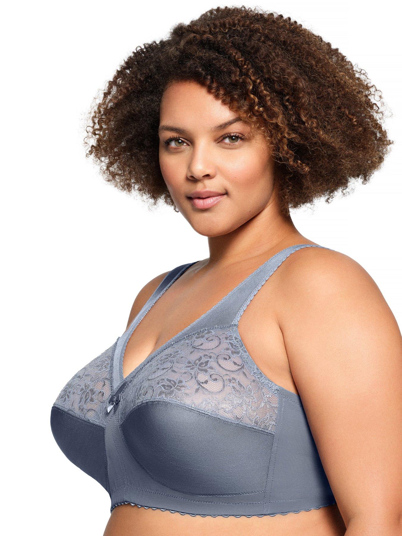 Image 3 of 6 of Glamorise 1000 Magic Lift Bra - Folkstone Gray - Grey