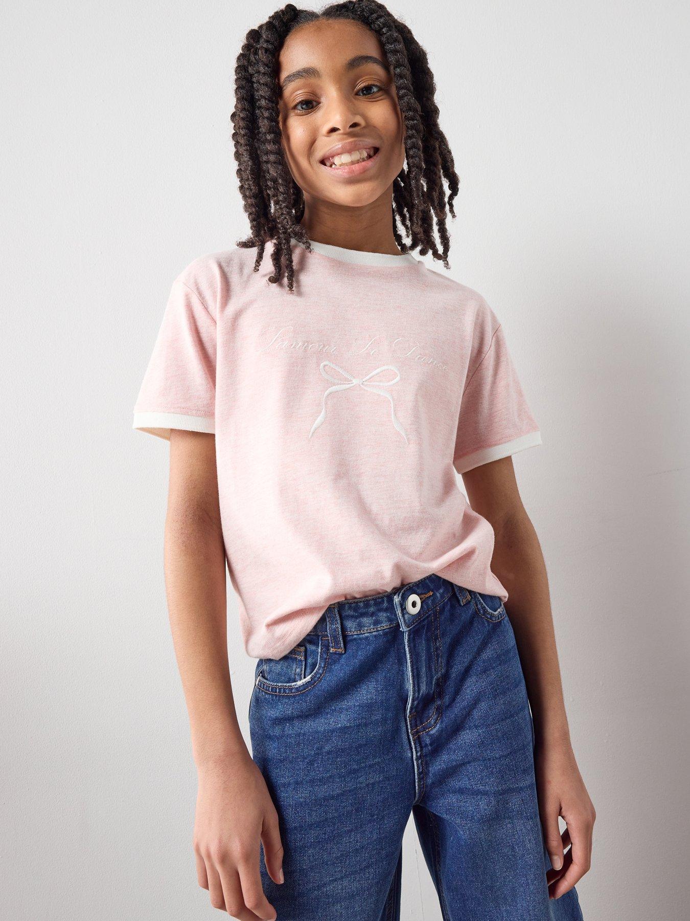 the-very-collection-girls-t-shirt-with-embroidered-bow-pink