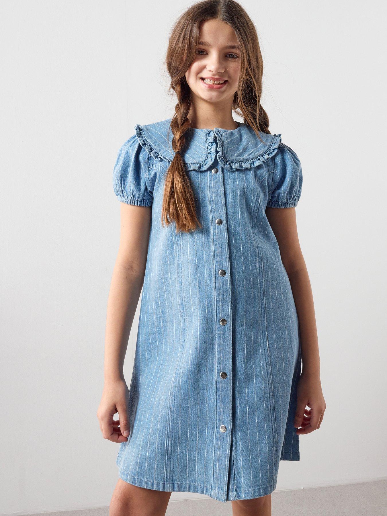 the-very-collection-girls-striped-denim-dress-mid-wash