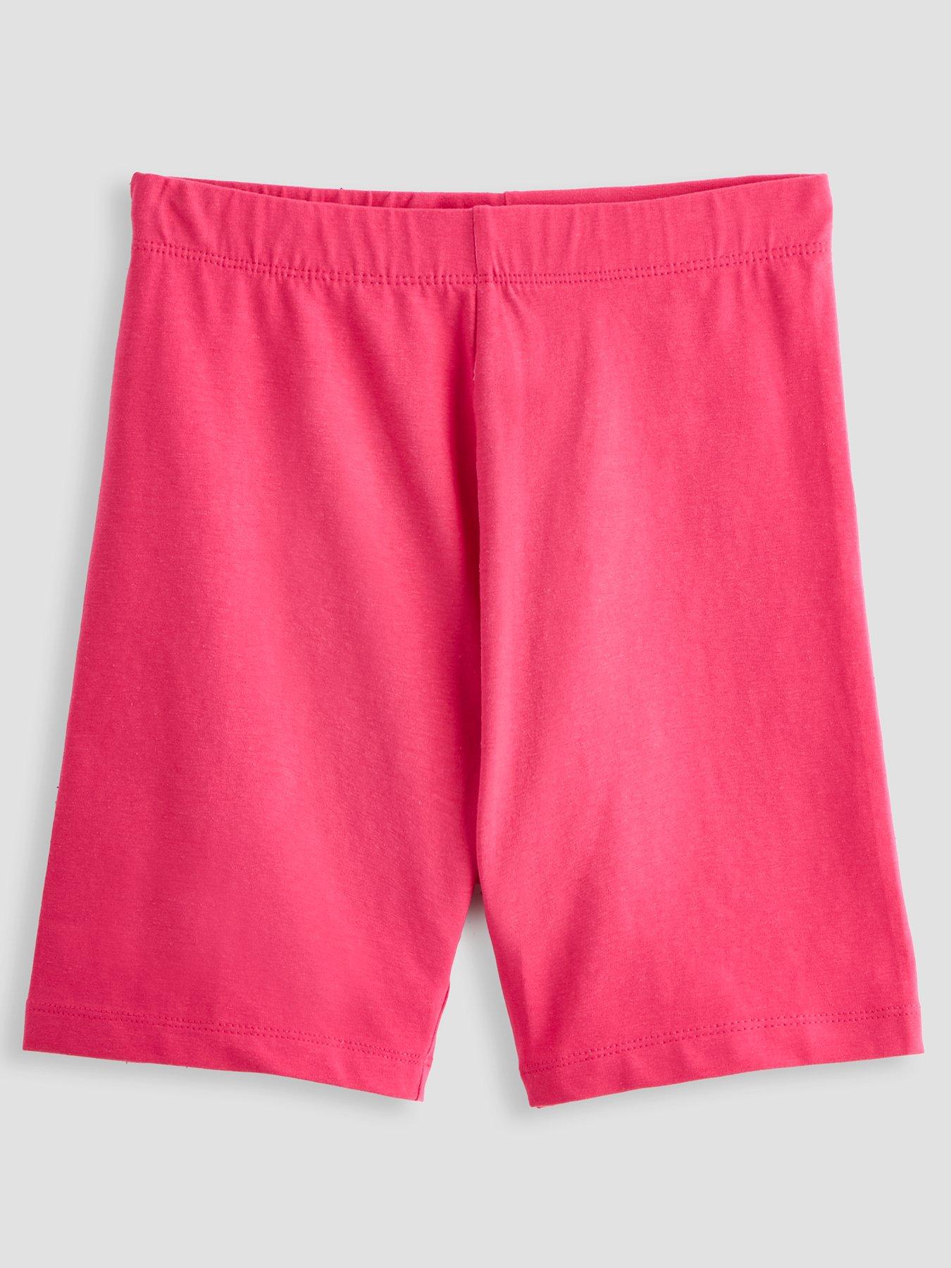 Image 3 of 5 of The Very Collection Girls 3 Pack Plain And Print Cycling Shorts - Multi