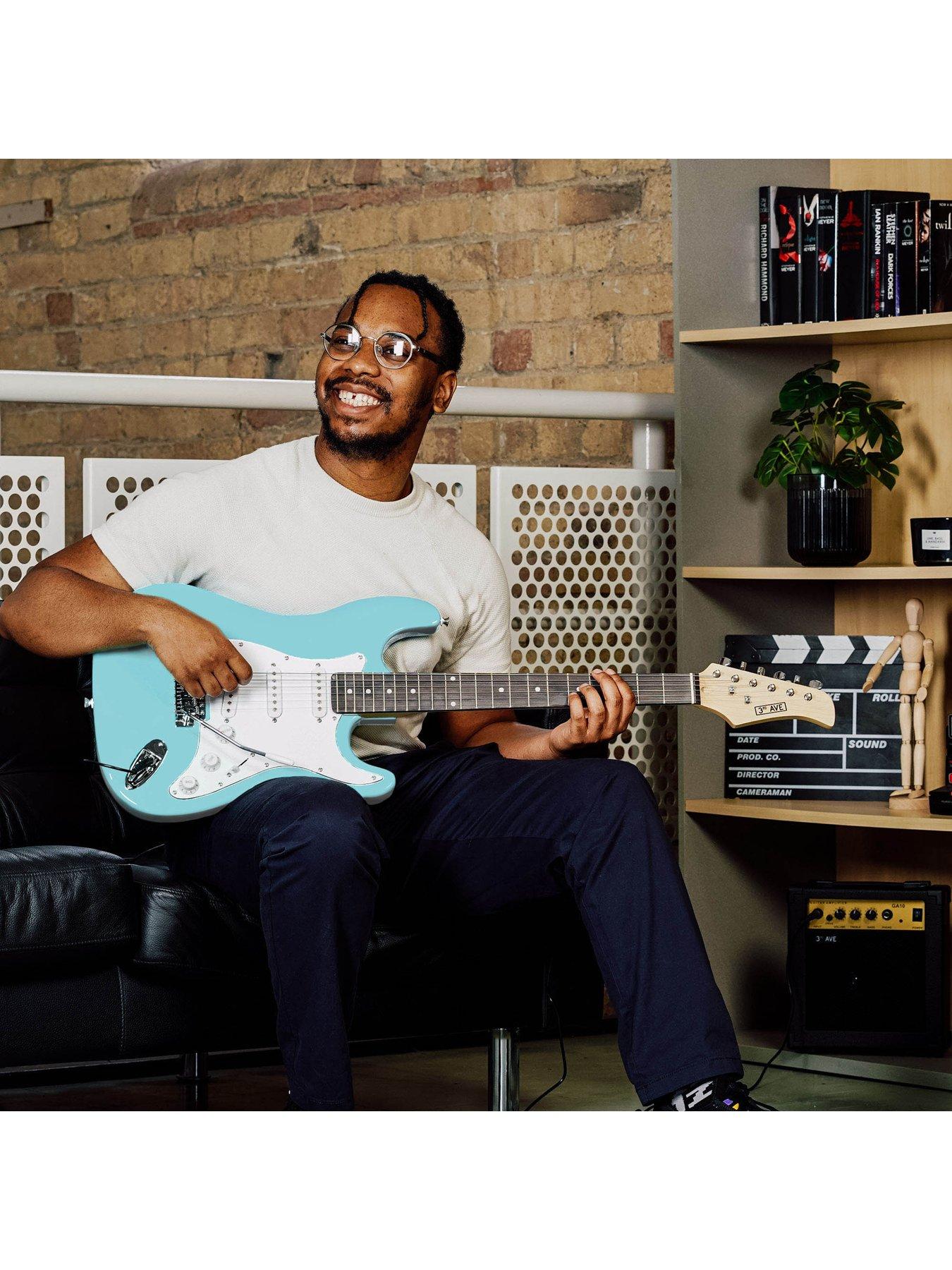 Image 5 of 6 of 3rd Avenue Full Size 4/4 Electric Guitar Pack with Amp - Pastel Blue