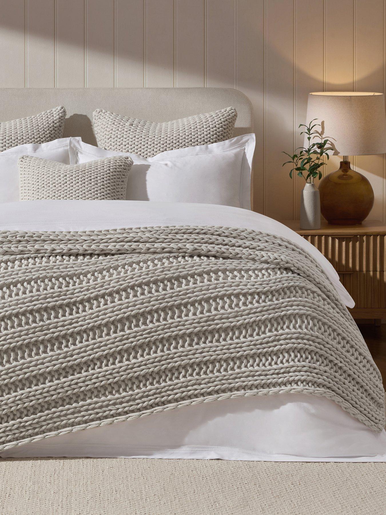  image of dusk-montreal-chunky-natural-knit-throw
