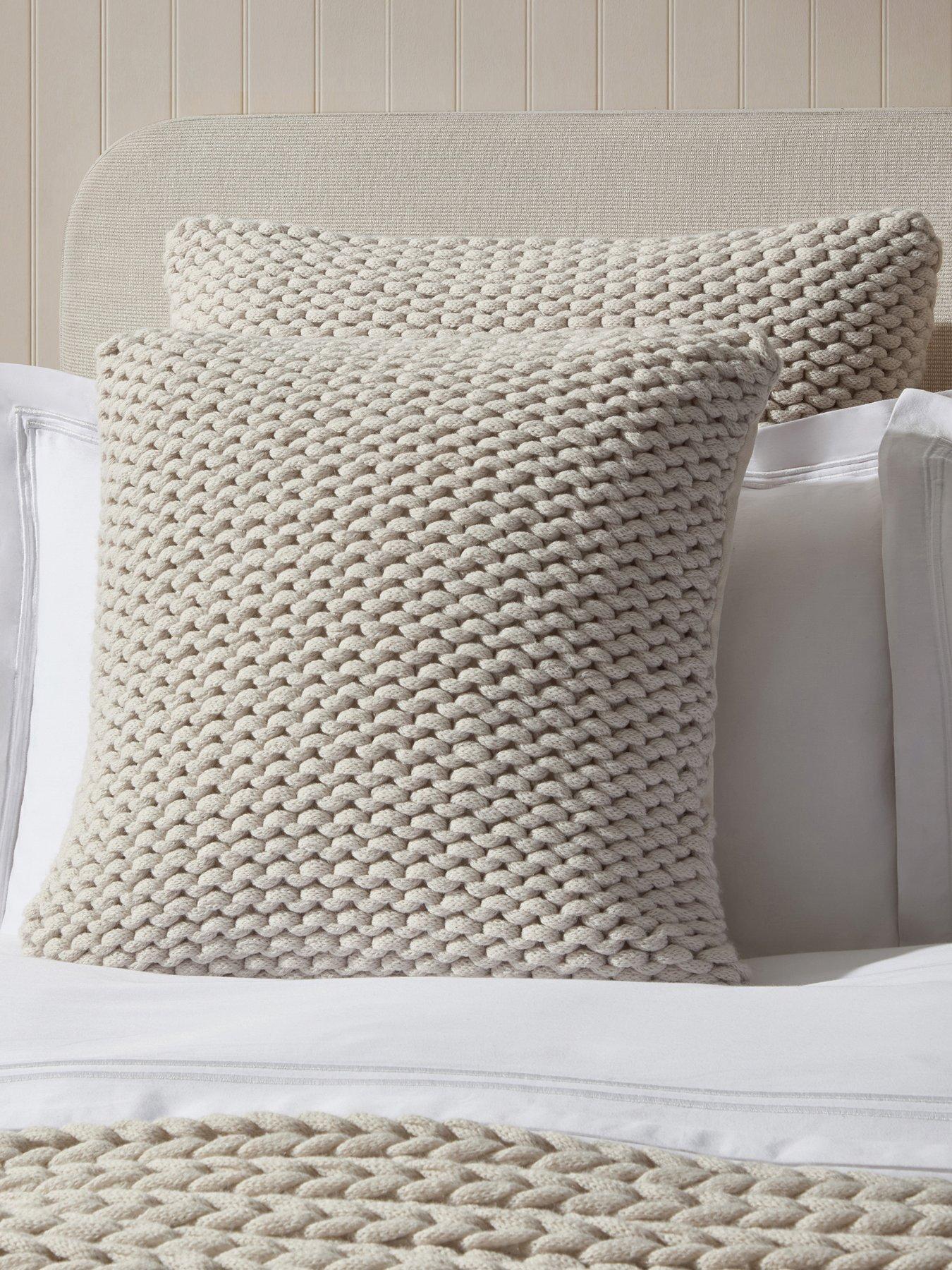 Dusk Montreal Chunky Knit Natural Cushion Cover- 50x50cm