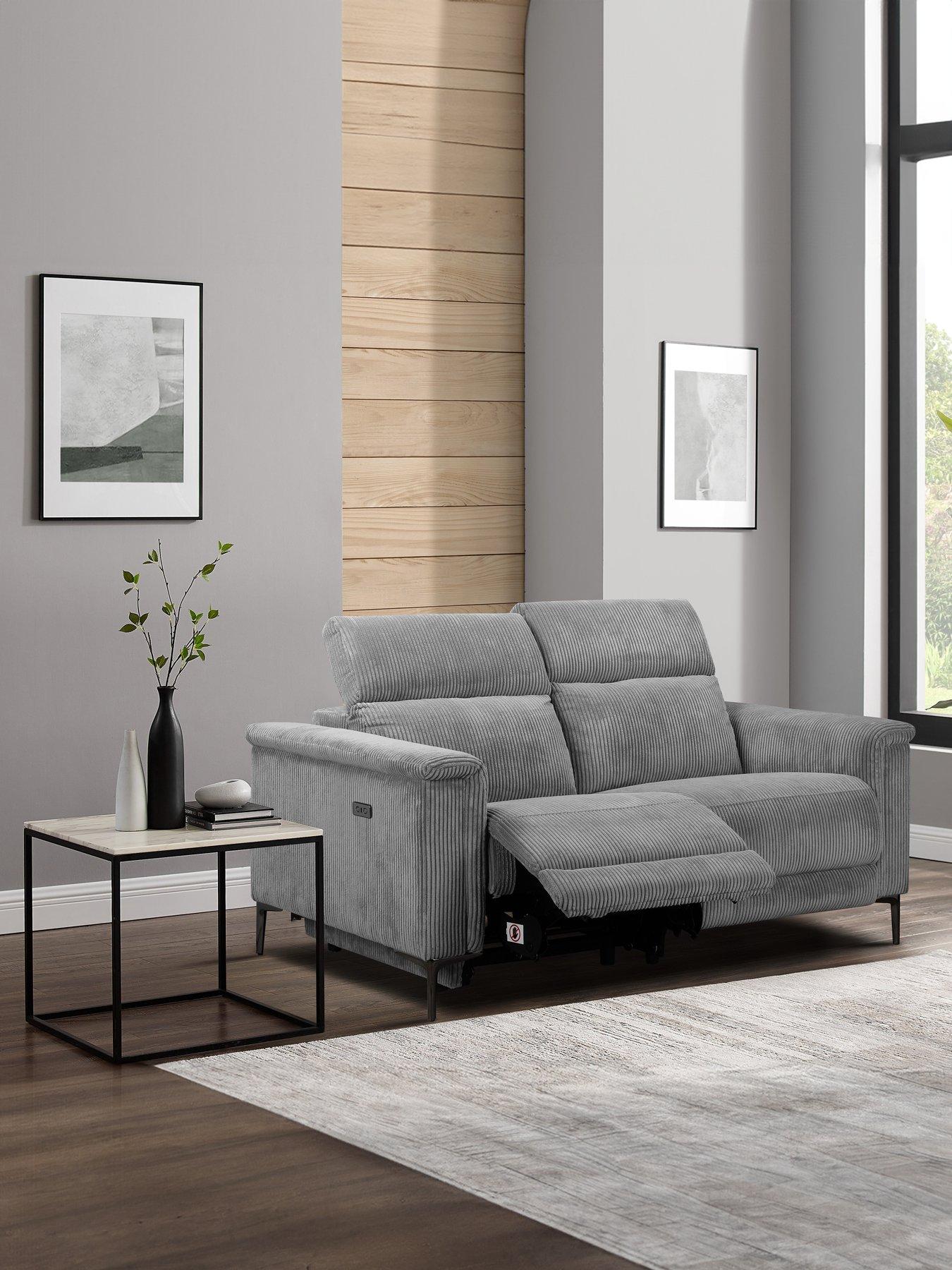  image of dorel-home-lund-2-seater-electric-recliner-sofa