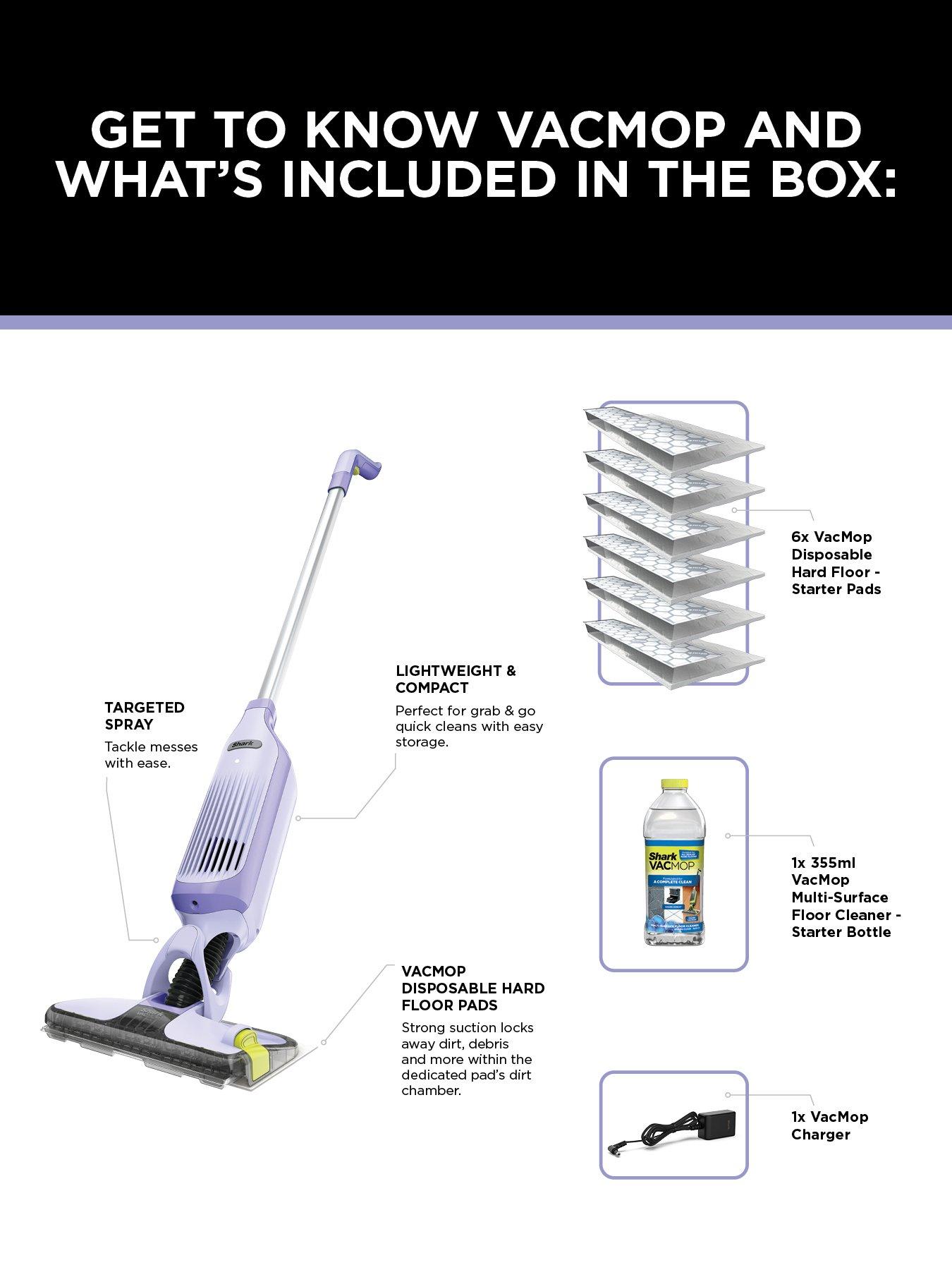  image of shark-vacmop-2-in-1-cordless-vacuum-mop-with-targeted-spray-vm200ukpl