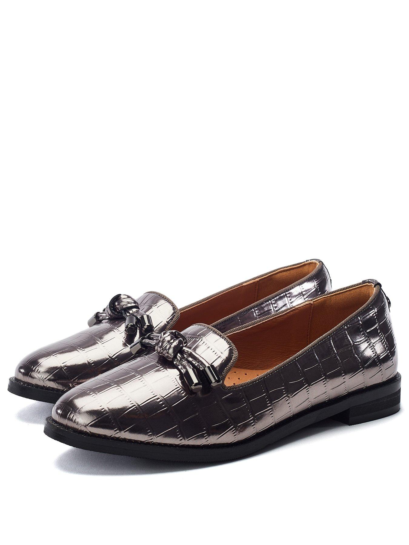 Image 2 of 4 of Moda In Pelle Fillipa Patent Loafer - Pewter