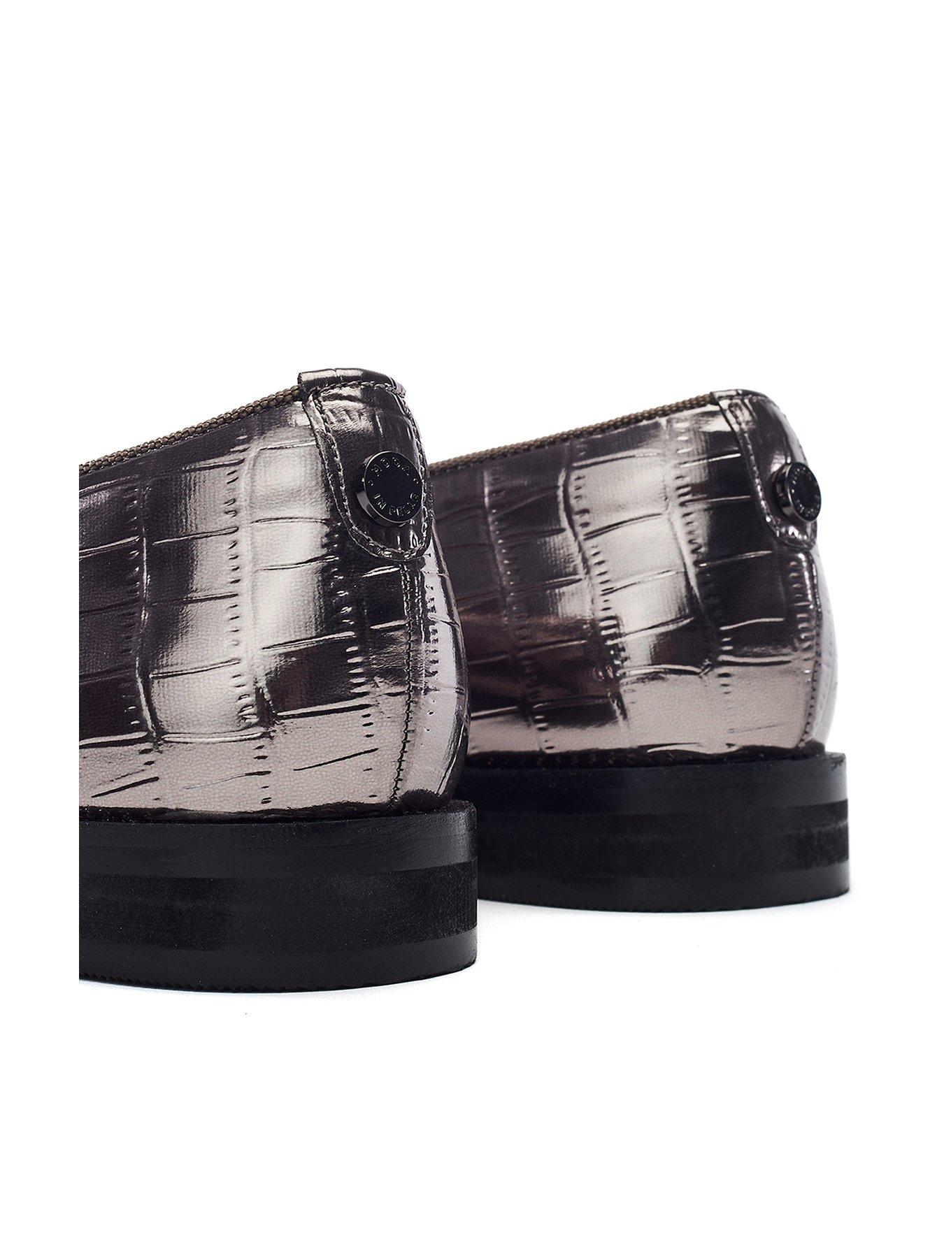 Image 3 of 4 of Moda In Pelle Fillipa Patent Loafer - Pewter