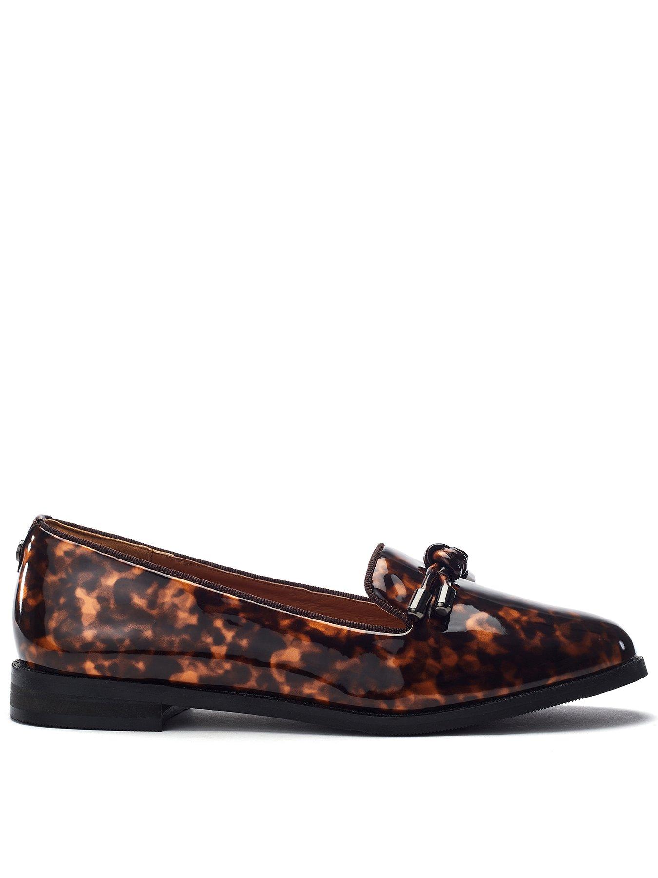 Image 1 of 4 of Moda In Pelle Fillipa Patent Loafer - Tortoise Shell