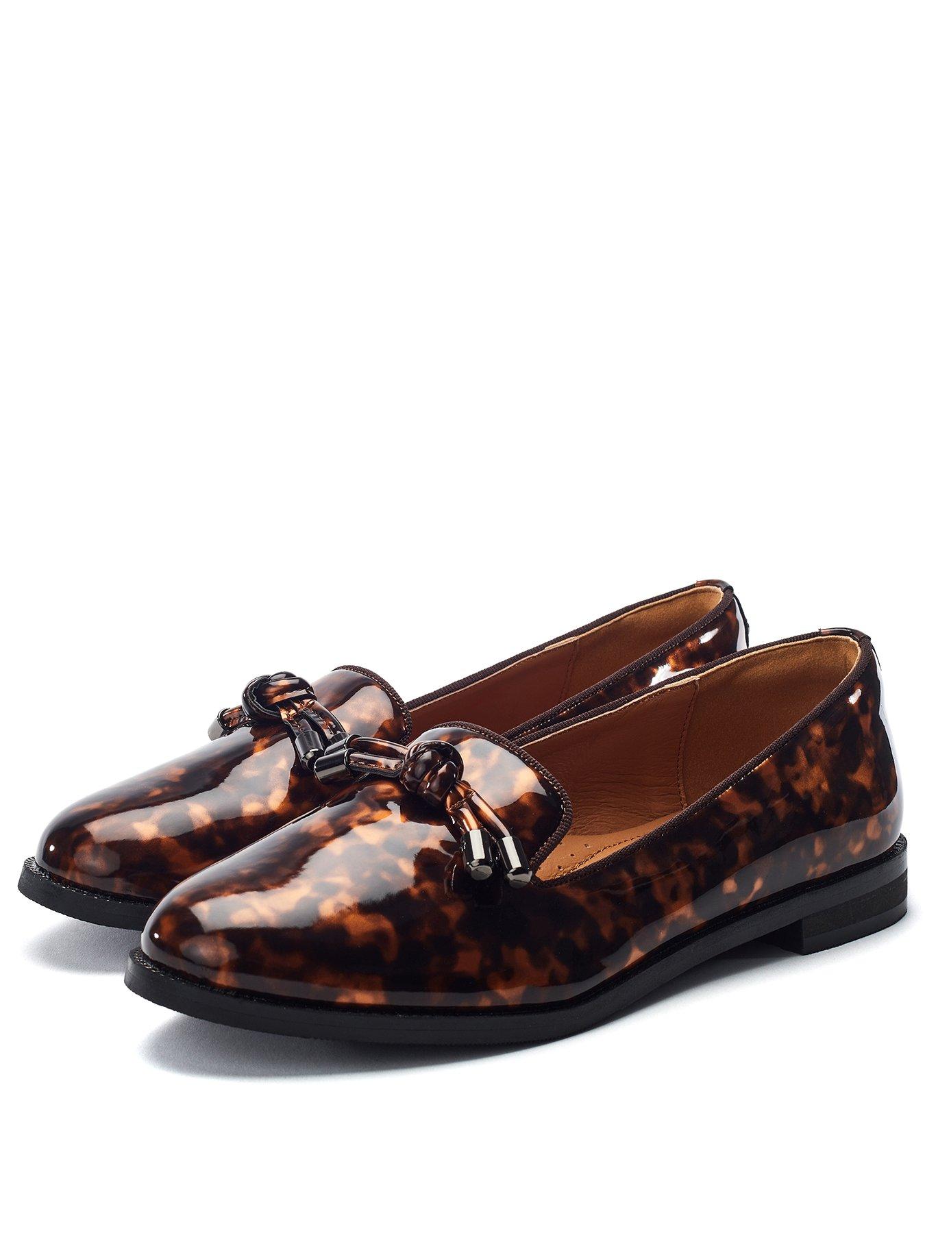 Image 2 of 4 of Moda In Pelle Fillipa Patent Loafer - Tortoise Shell