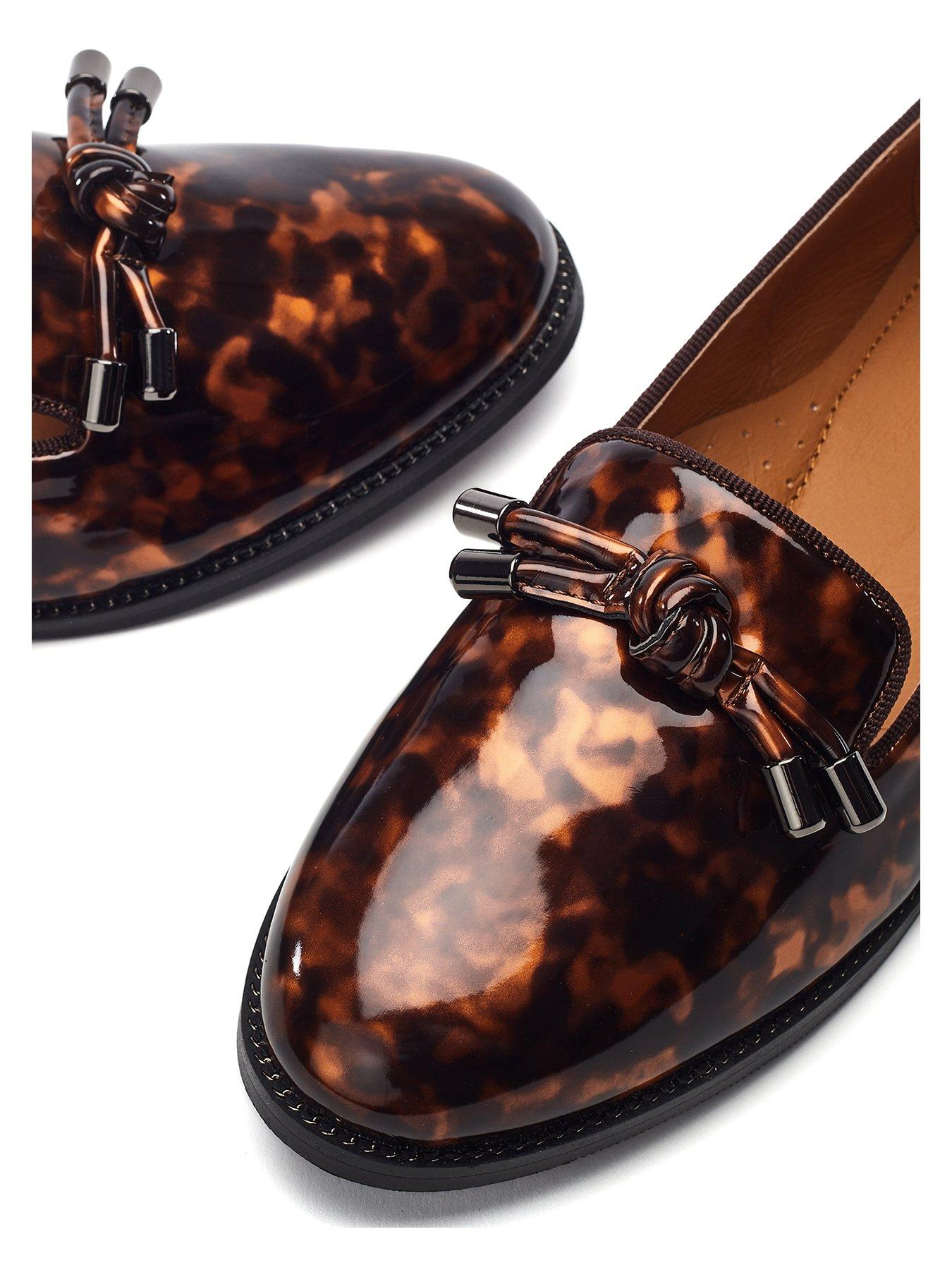 Image 4 of 4 of Moda In Pelle Fillipa Patent Loafer - Tortoise Shell