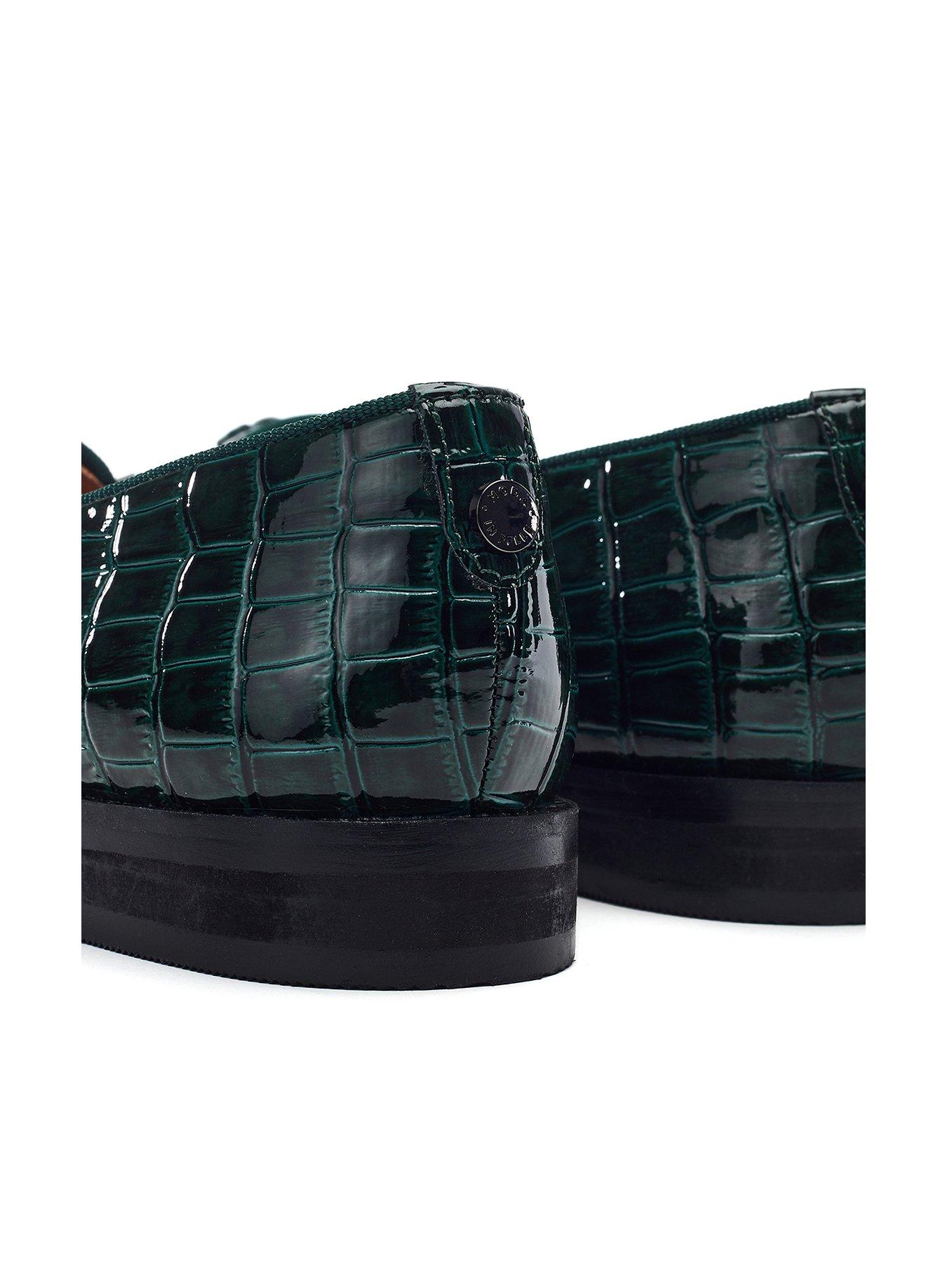  image of moda-in-pelle-fillipa-patent-loafer-green