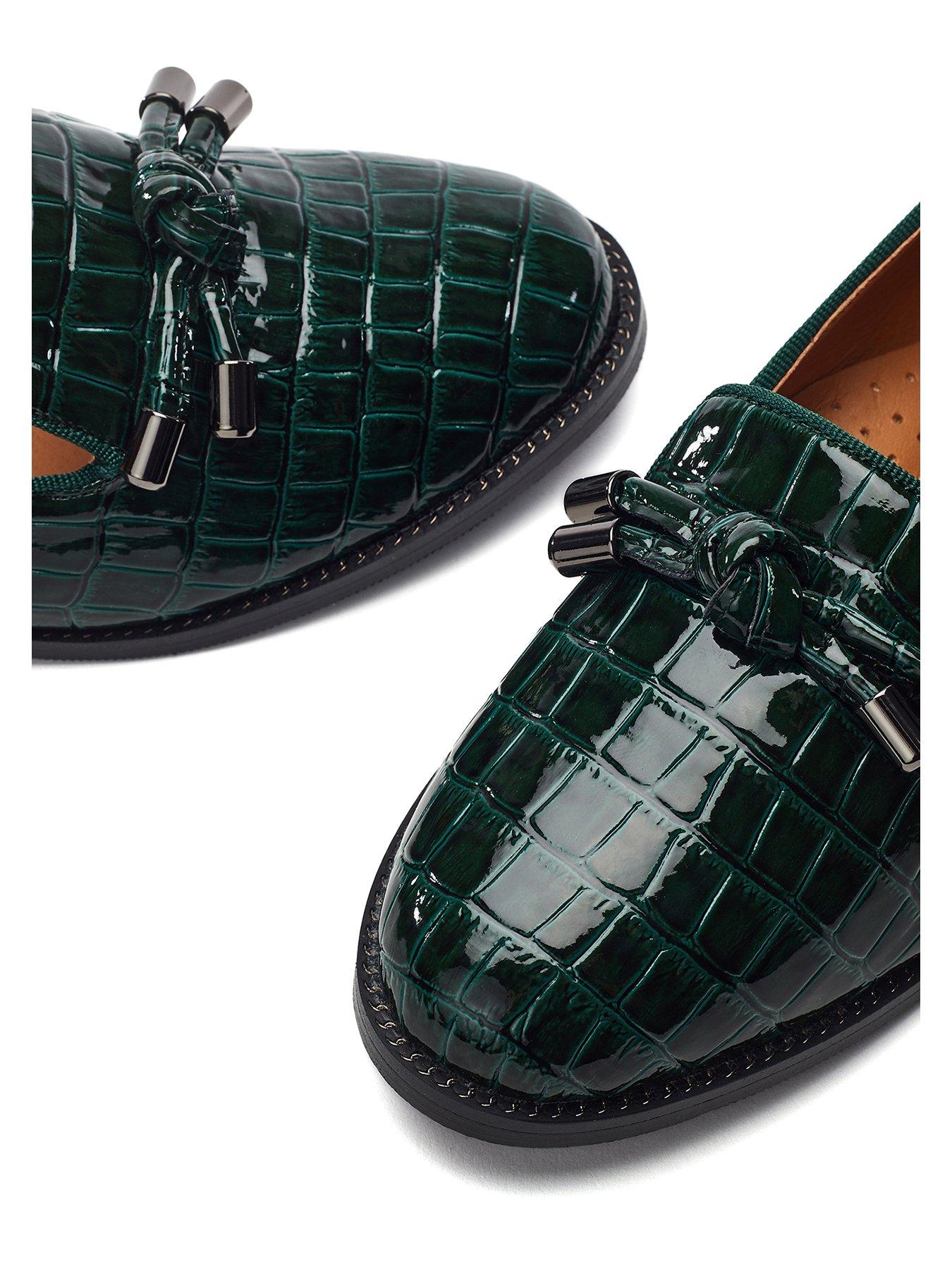  image of moda-in-pelle-fillipa-patent-loafer-green