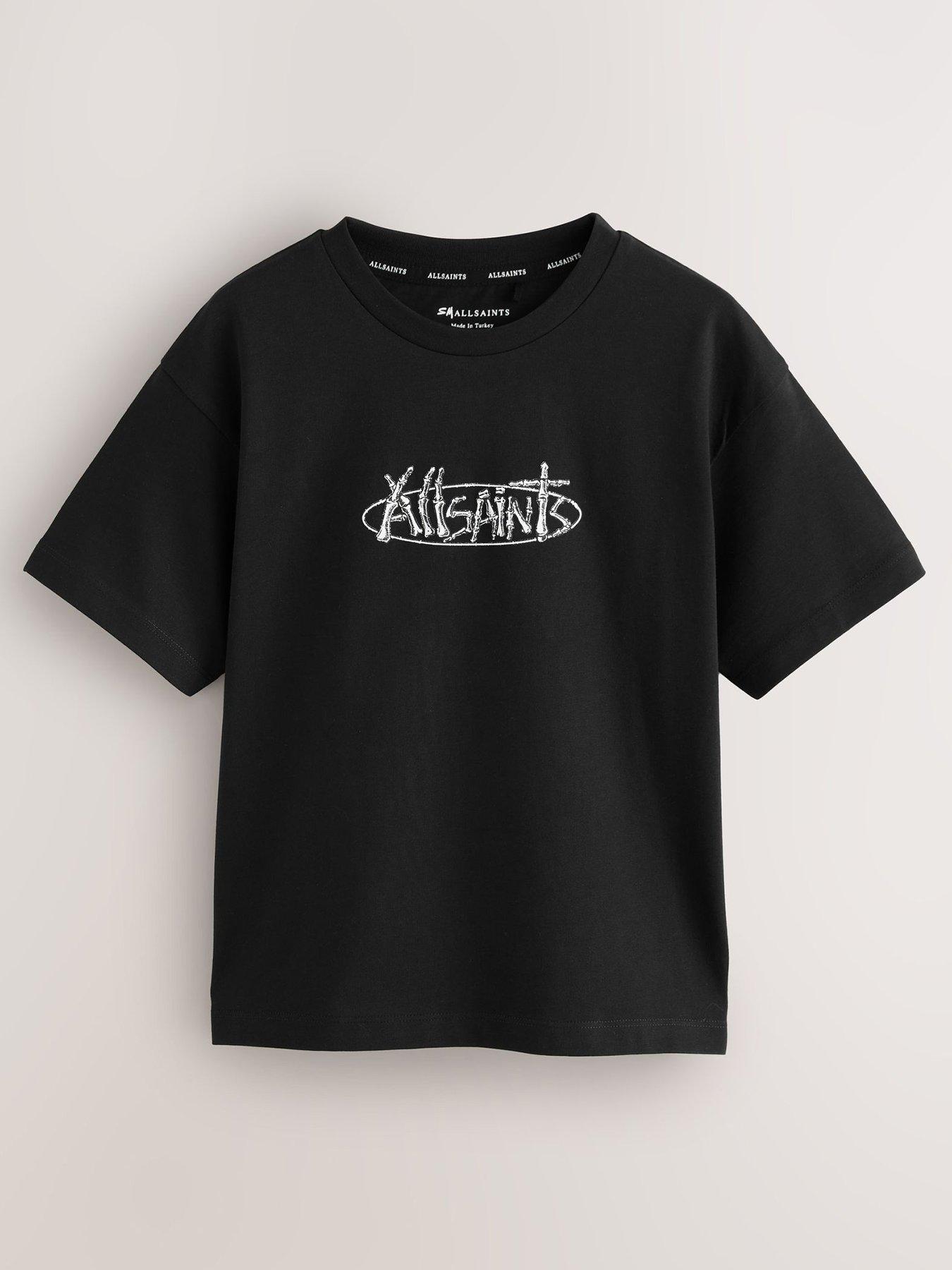 Image 2 of 7 of smALLSAINTS Older Boys Skeleton T-Shirt - Black