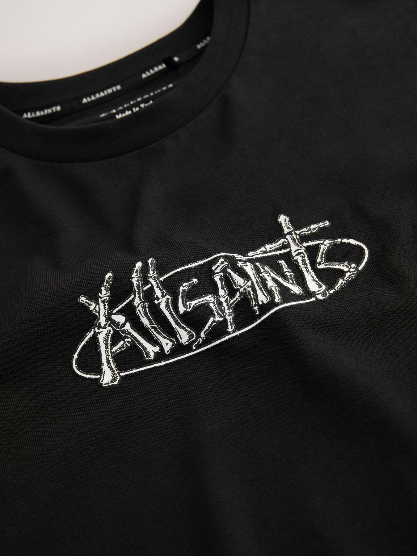 Image 4 of 7 of smALLSAINTS Older Boys Skeleton T-Shirt - Black