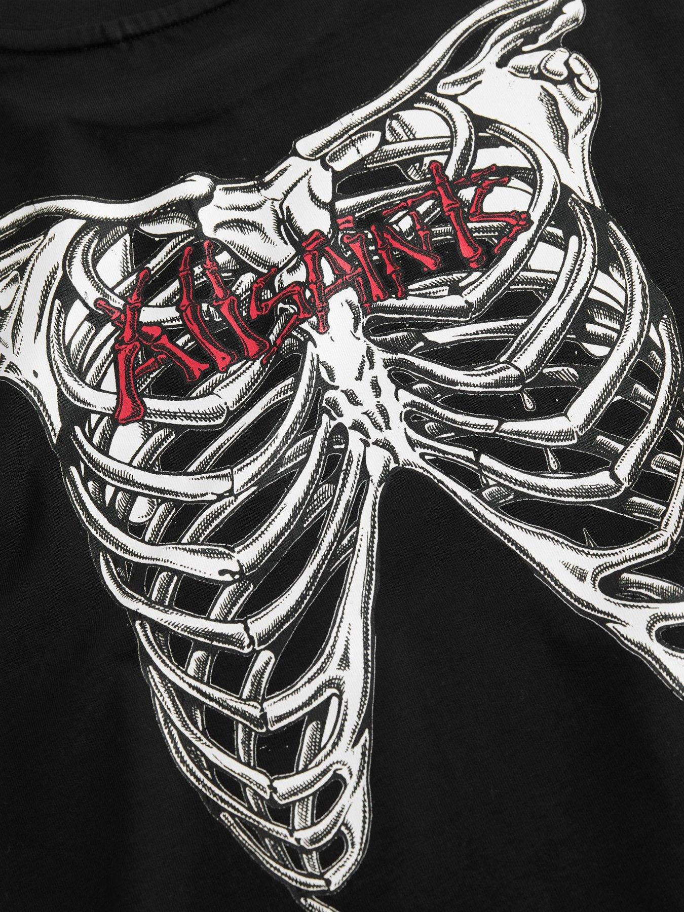 Image 5 of 7 of smALLSAINTS Older Boys Skeleton T-Shirt - Black