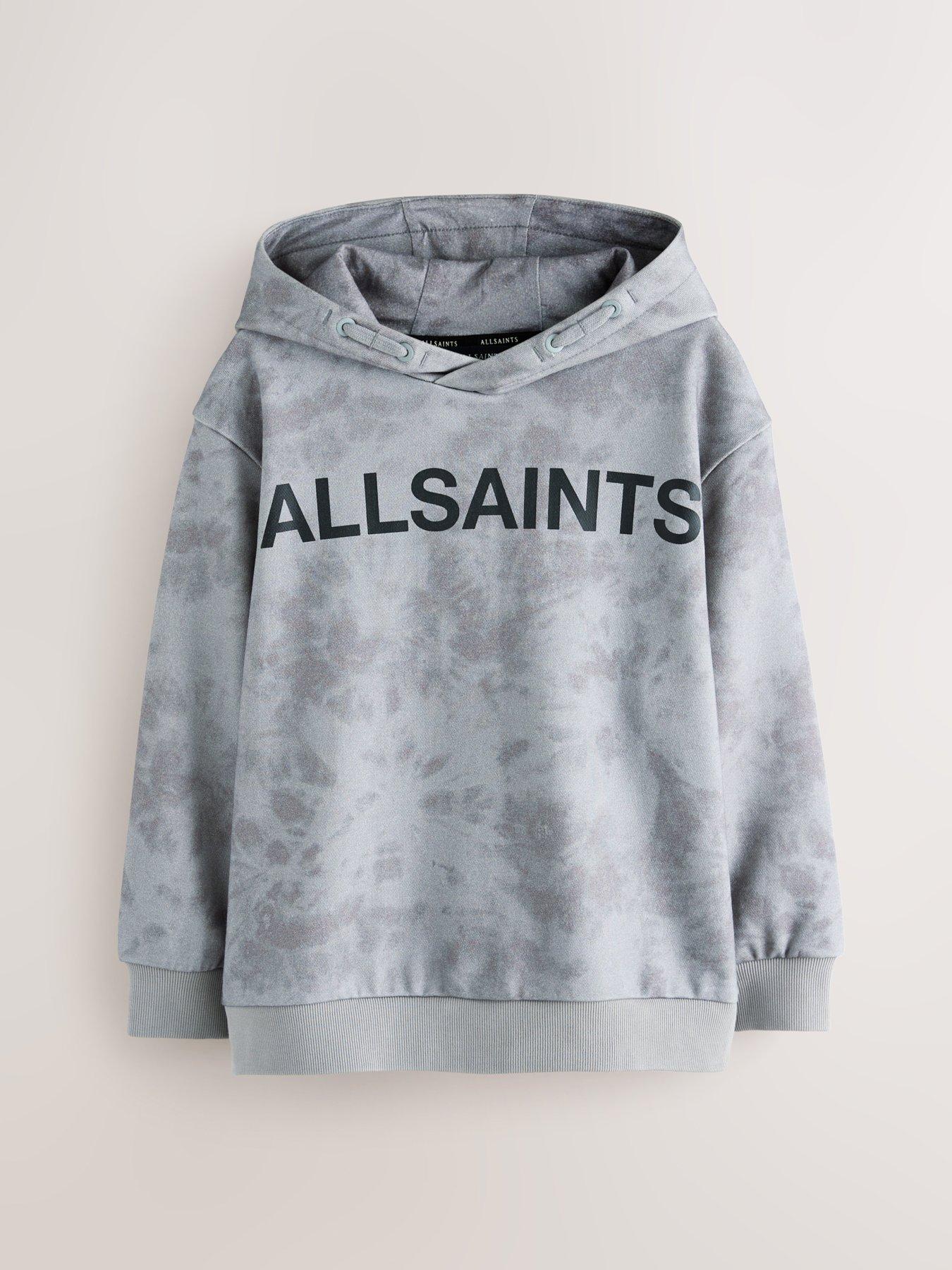  image of smallsaints-older-boys-underground-tie-dye-hoodie-grey