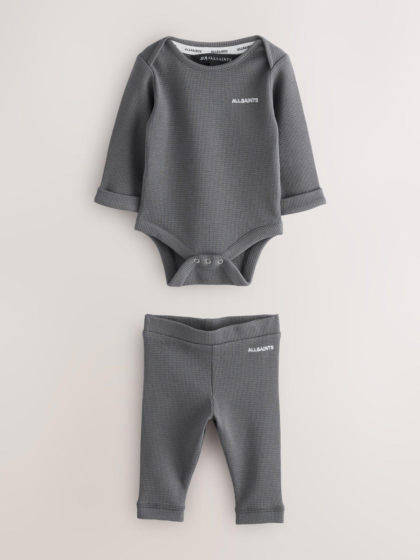 Image 1 of 6 of smALLSAINTS Baby Boys Top &amp; Legging Set - Grey